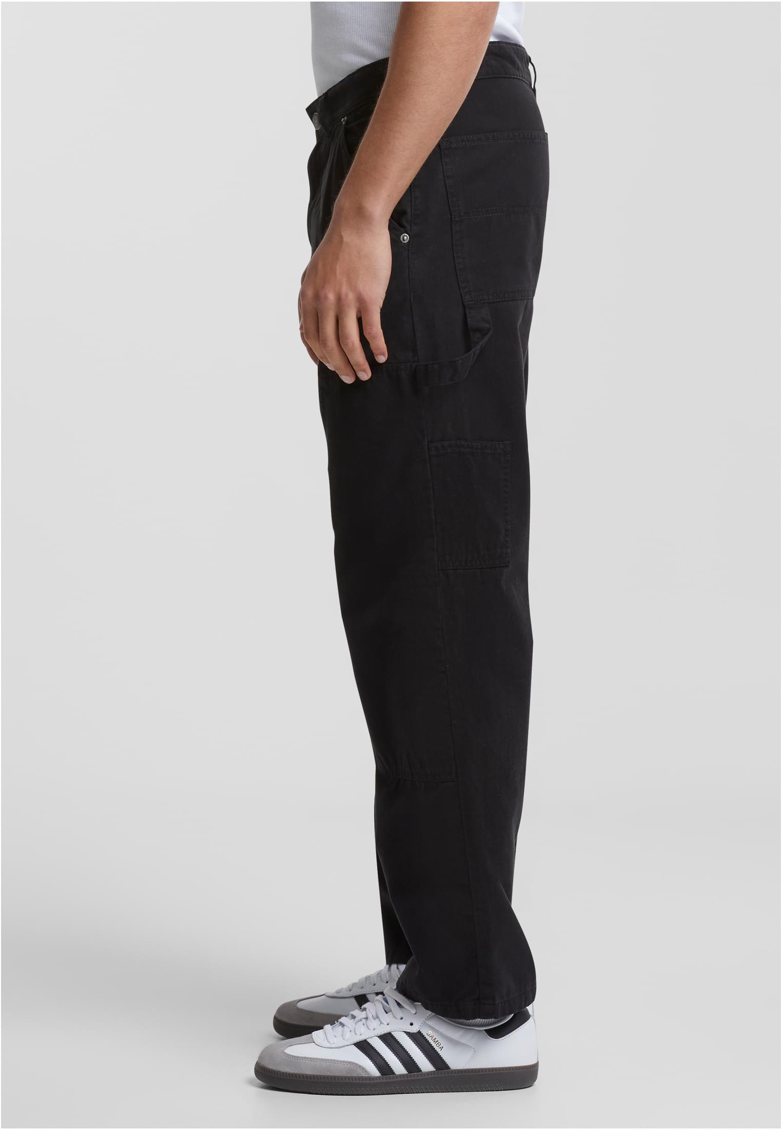 Twill Double Knee Pants | black