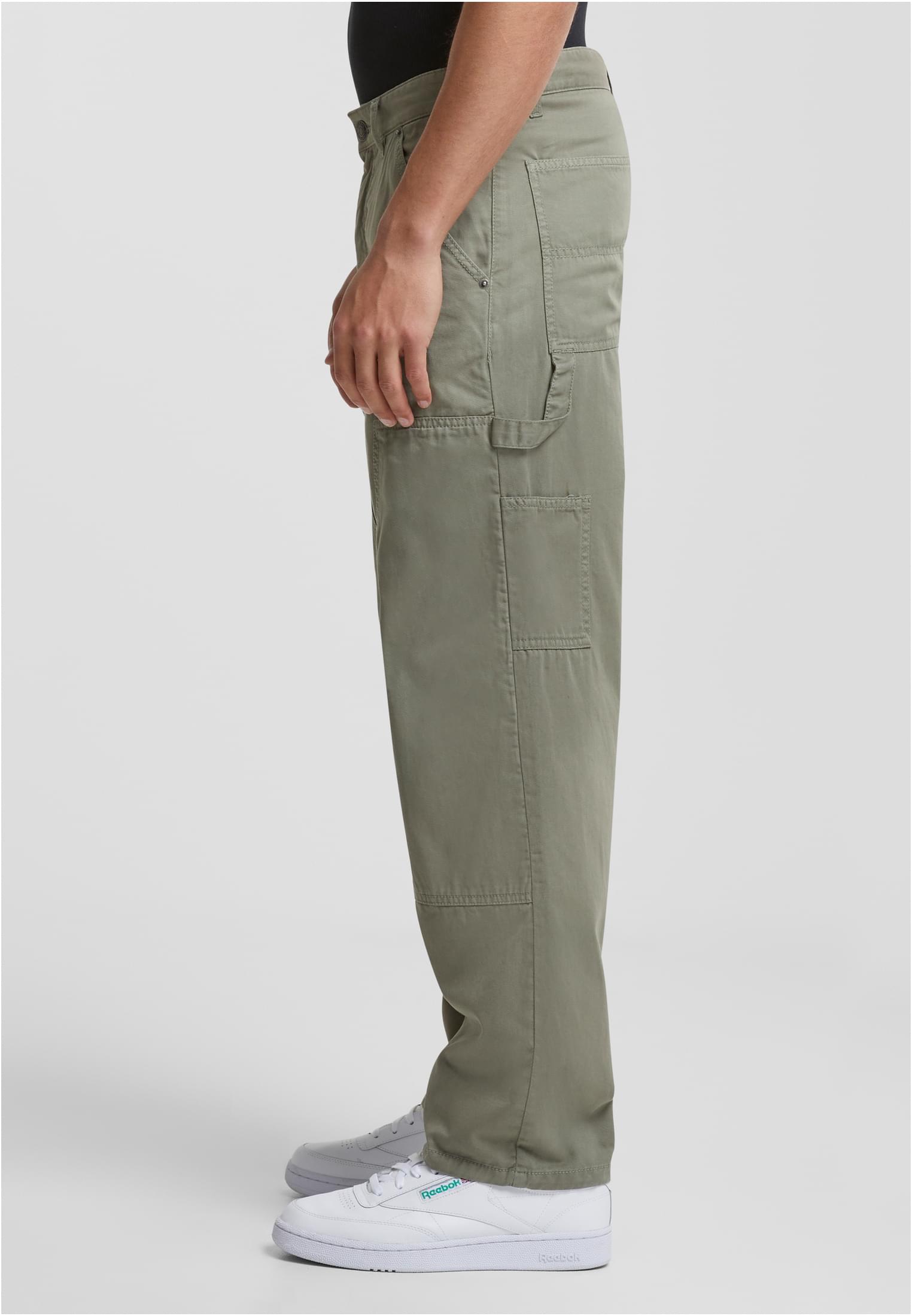 Twill Double Knee Pants | palegreen