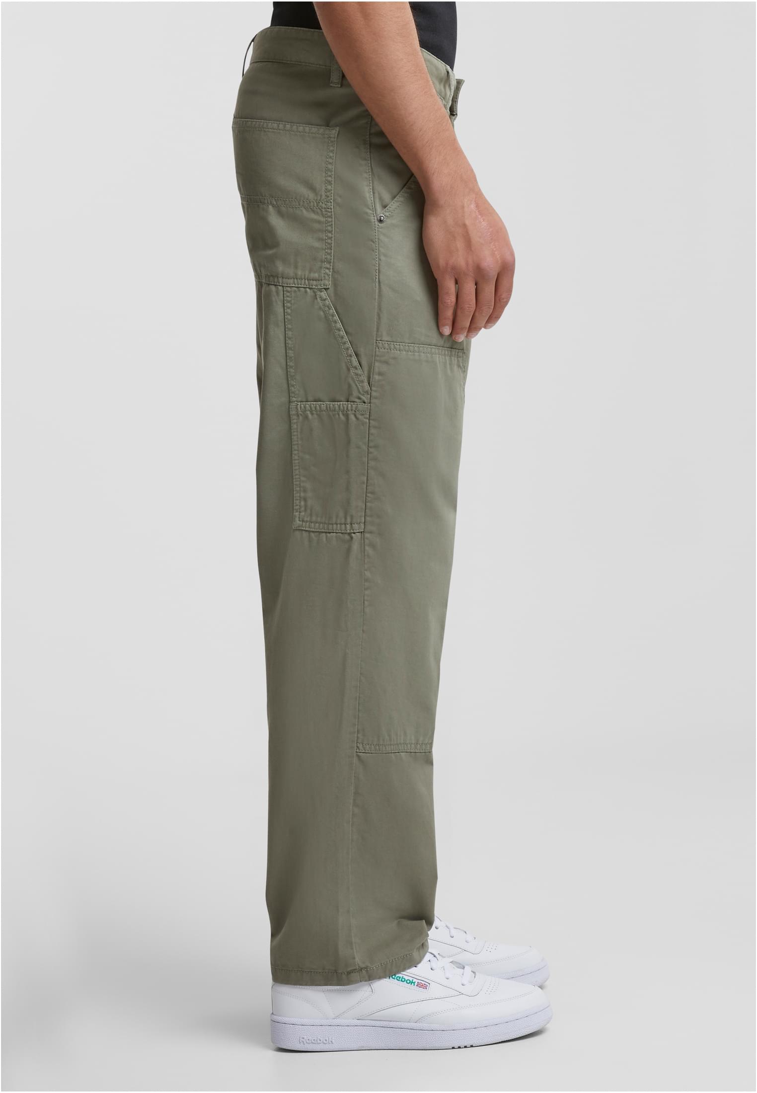 Twill Double Knee Pants | palegreen