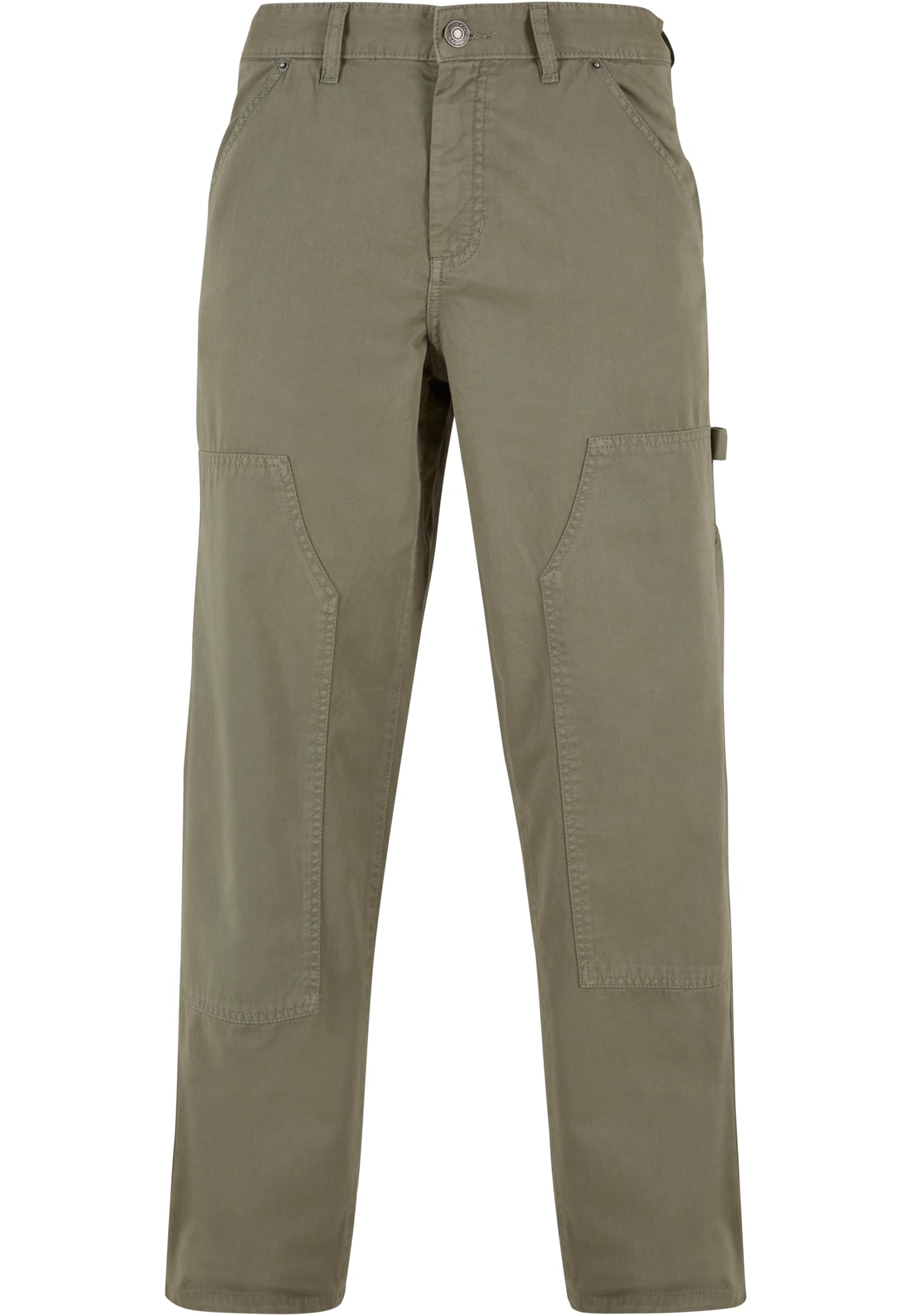 Twill Double Knee Pants | palegreen