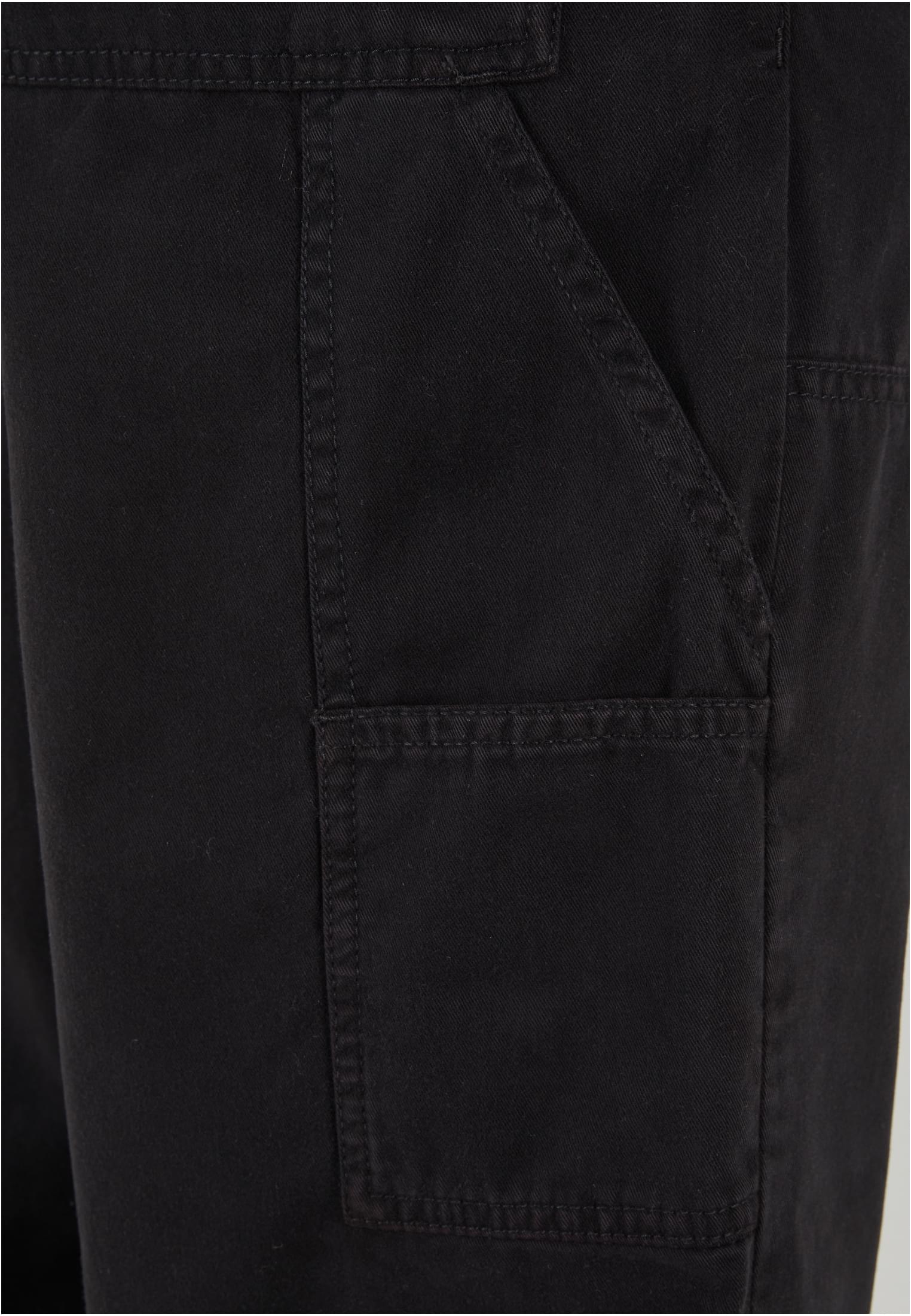 Twill Double Knee Pants | black