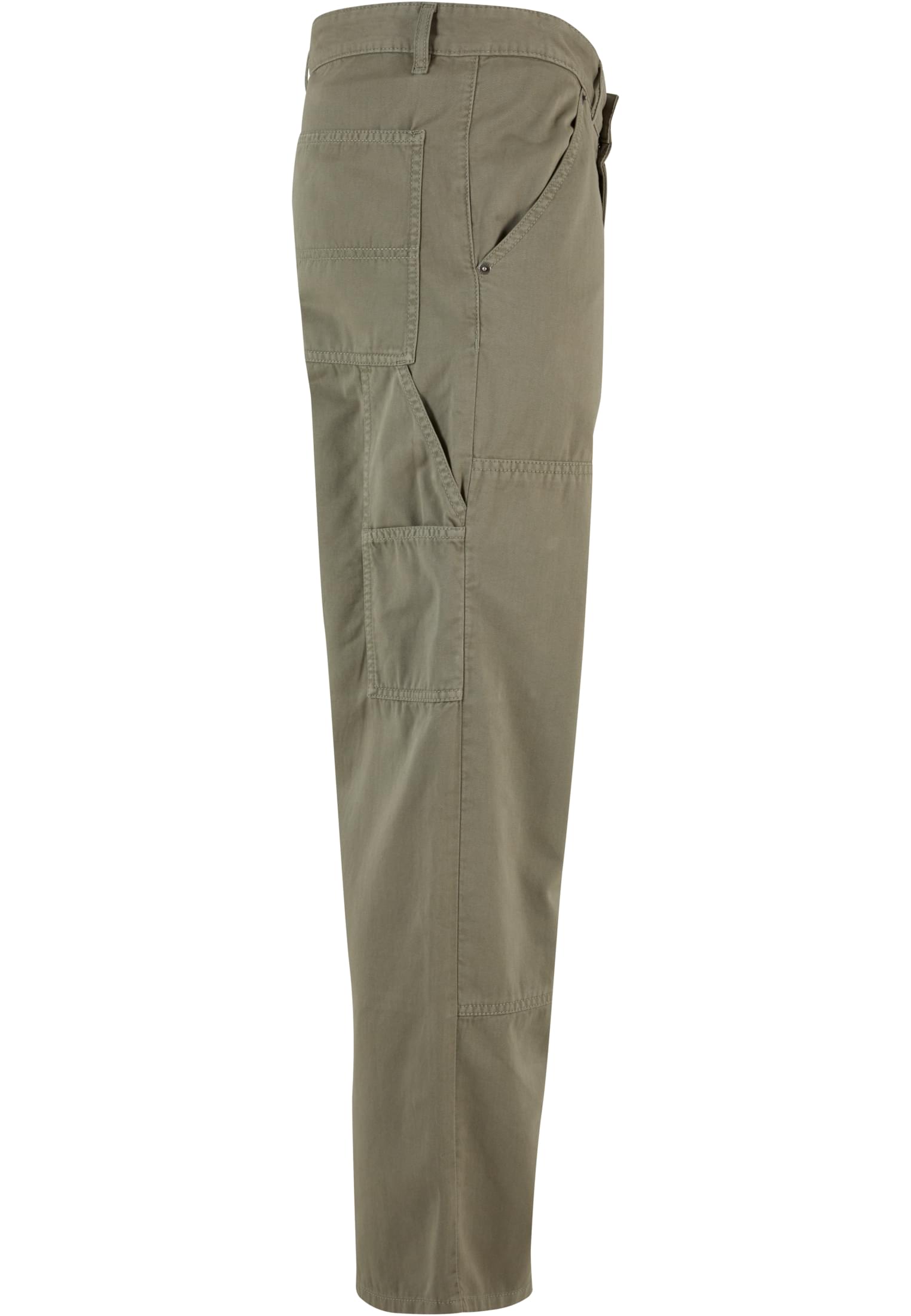 Twill Double Knee Pants | palegreen