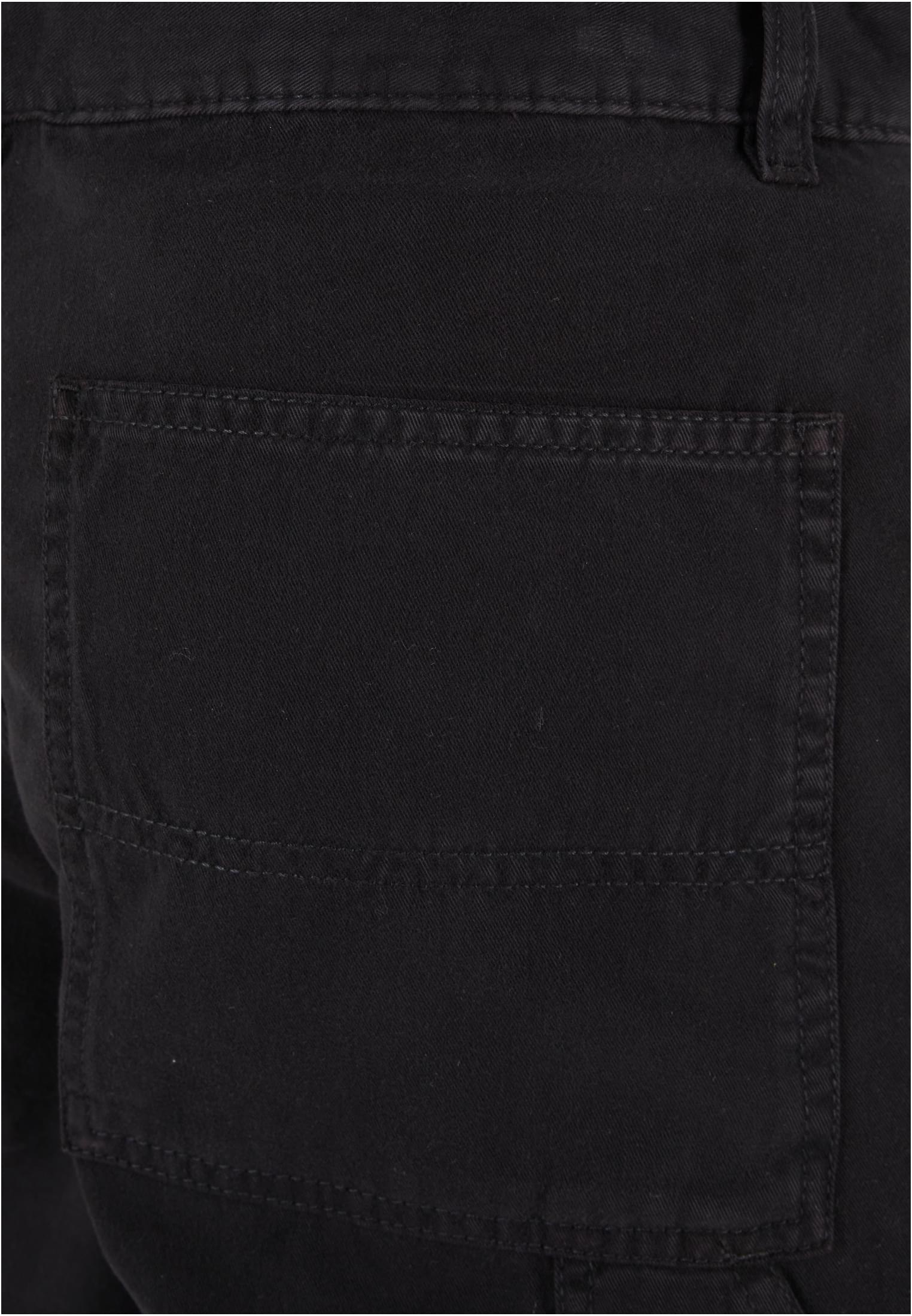 Twill Double Knee Pants | black