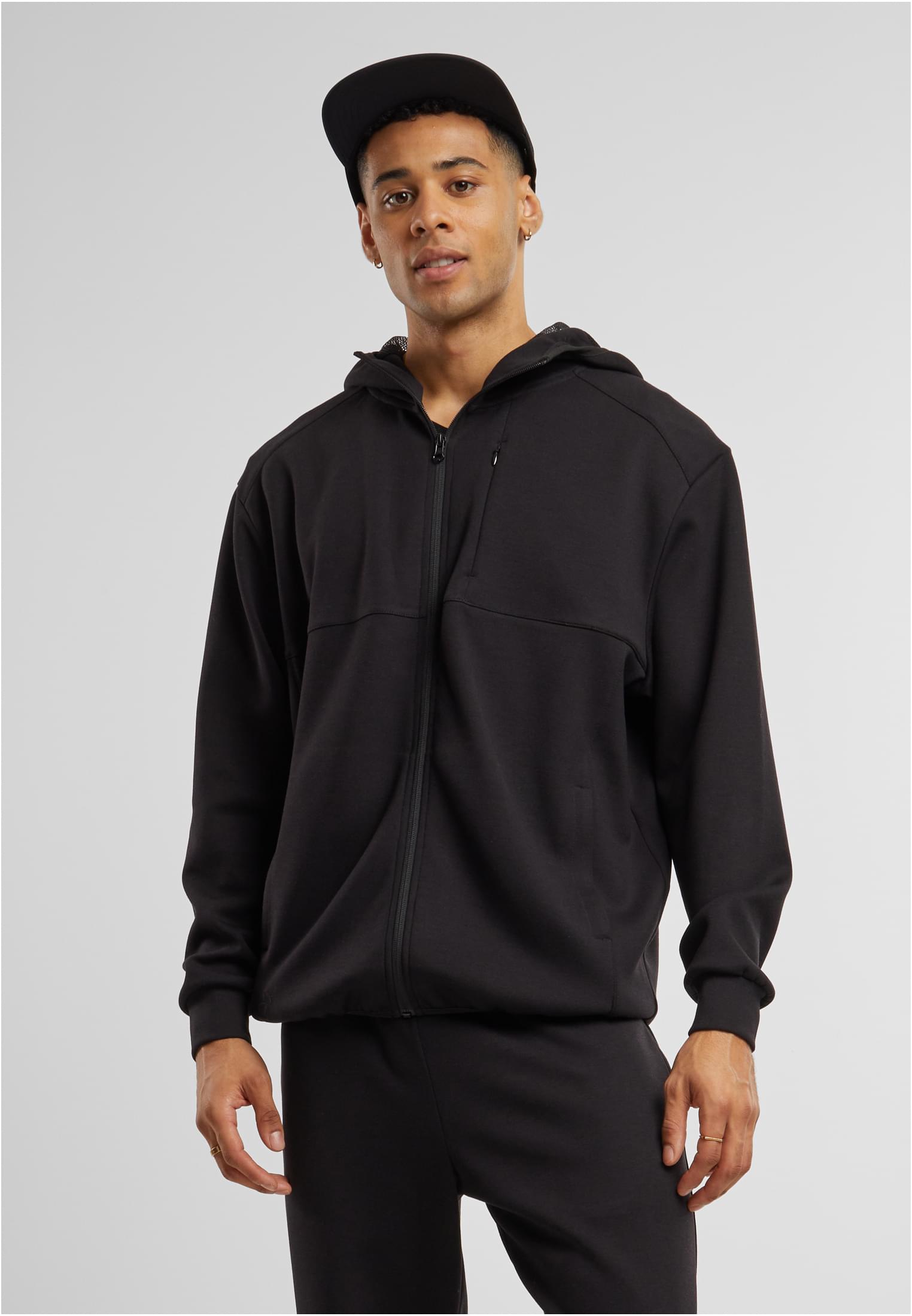 Scuba Zip Pocket Hoody | black