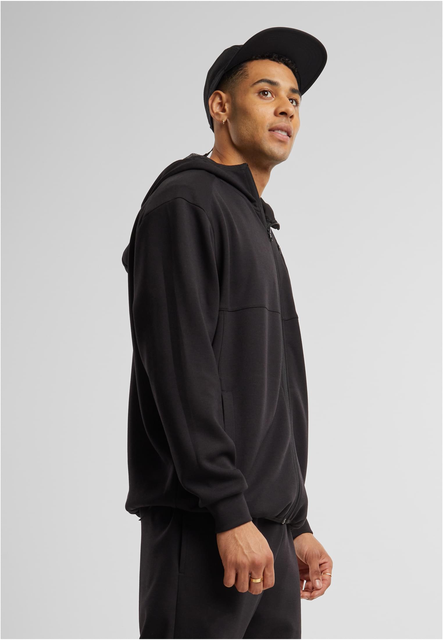 Scuba Zip Pocket Hoody | black