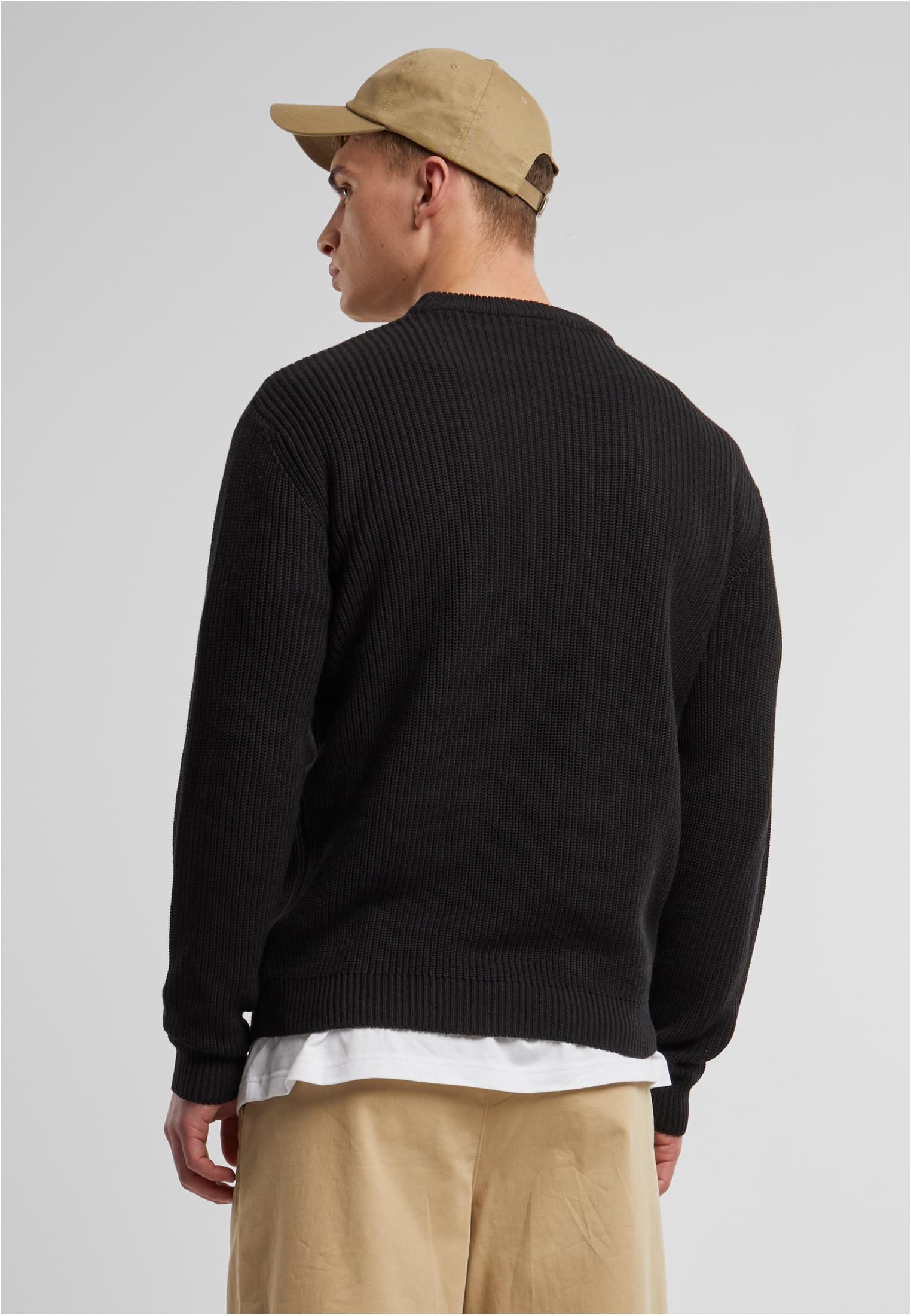 Rib Basic Sweater | black