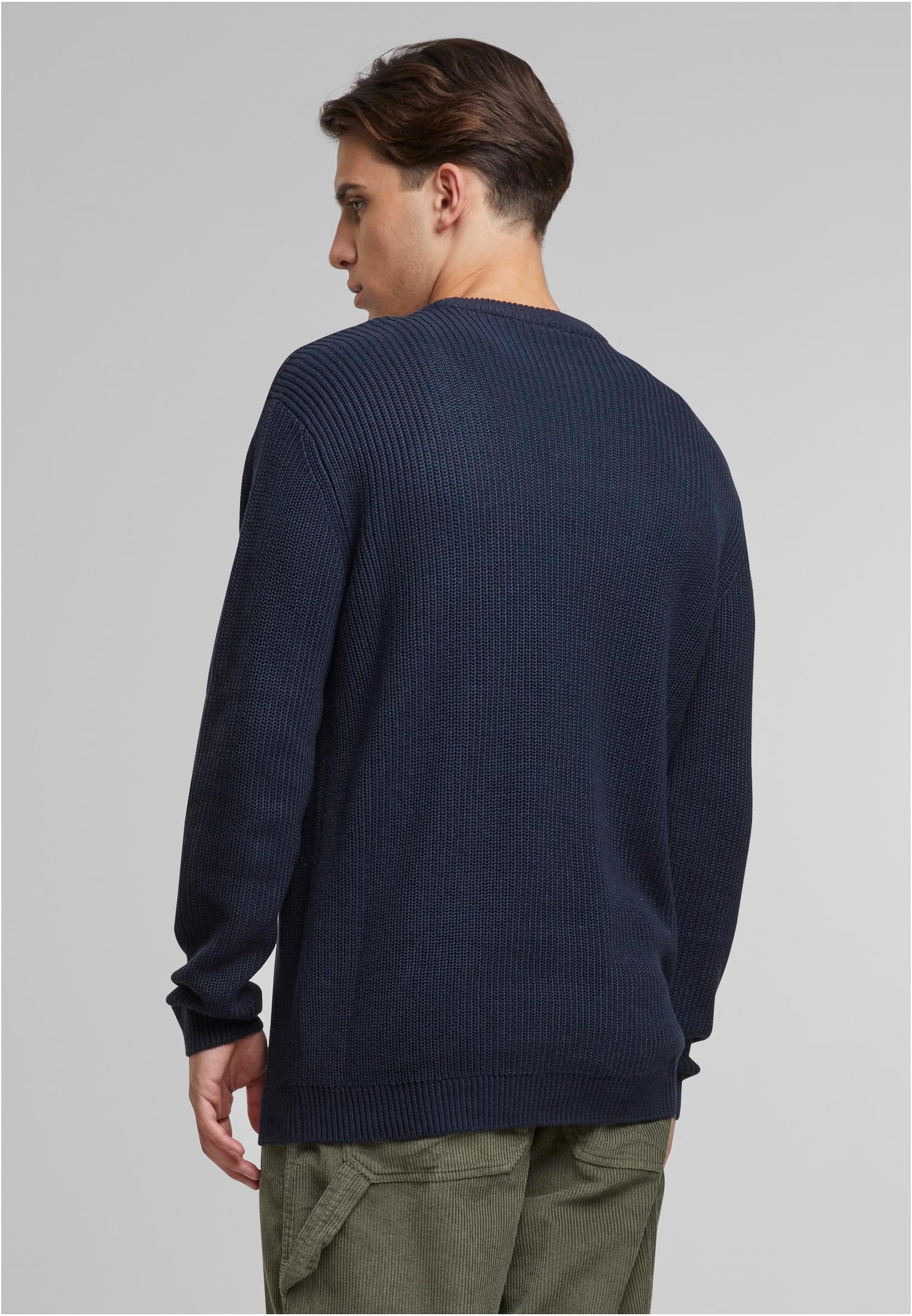 Rib Basic Sweater | navy