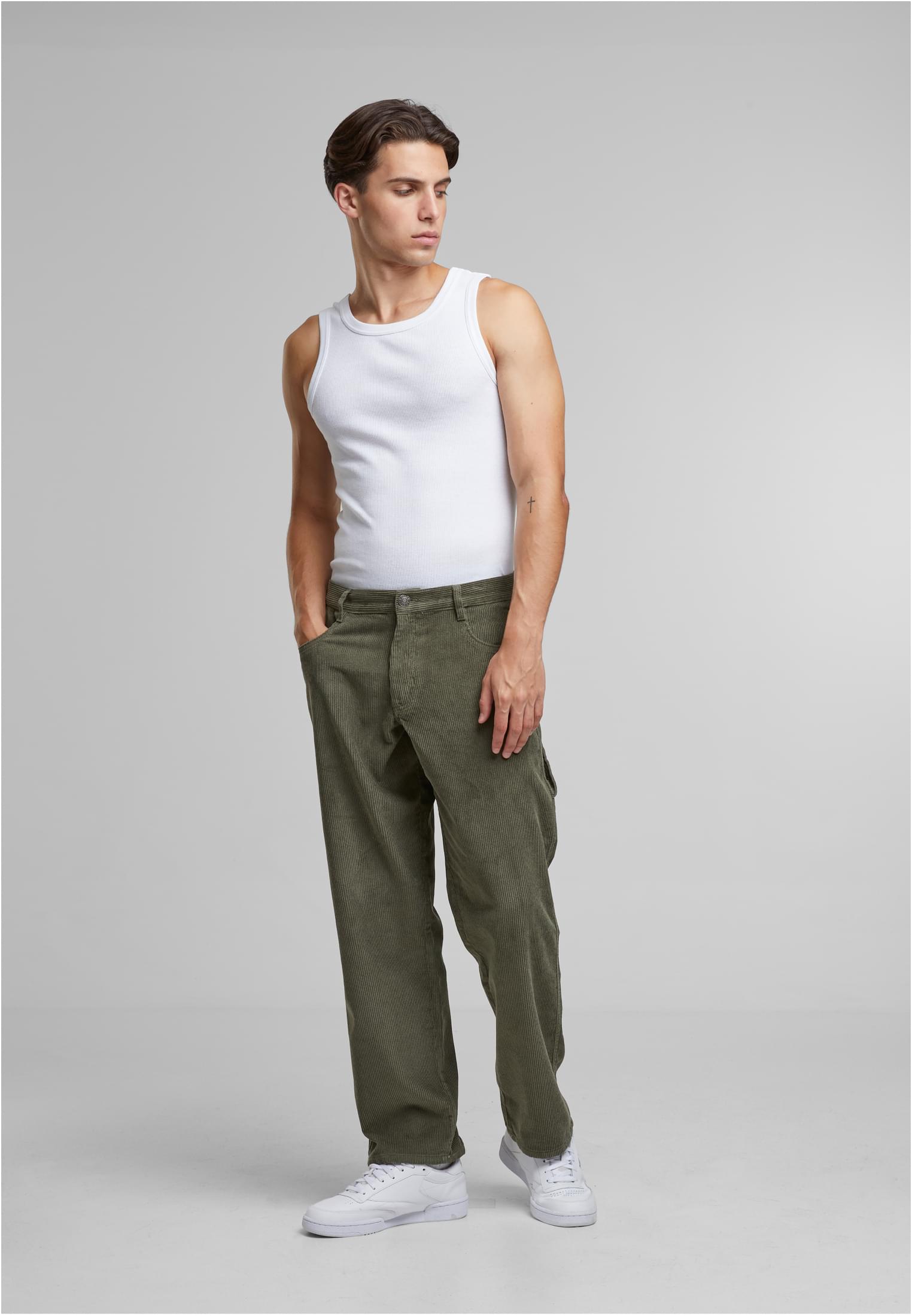 Corduroy Carpenter Pants | olive