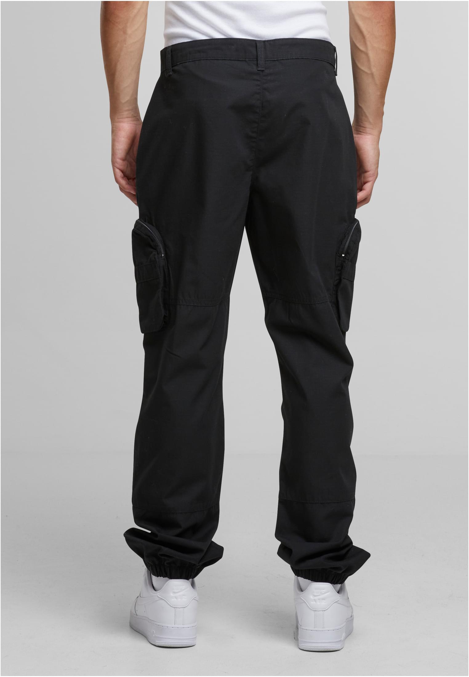 RipstopLoose Fit Cargo Pants | black