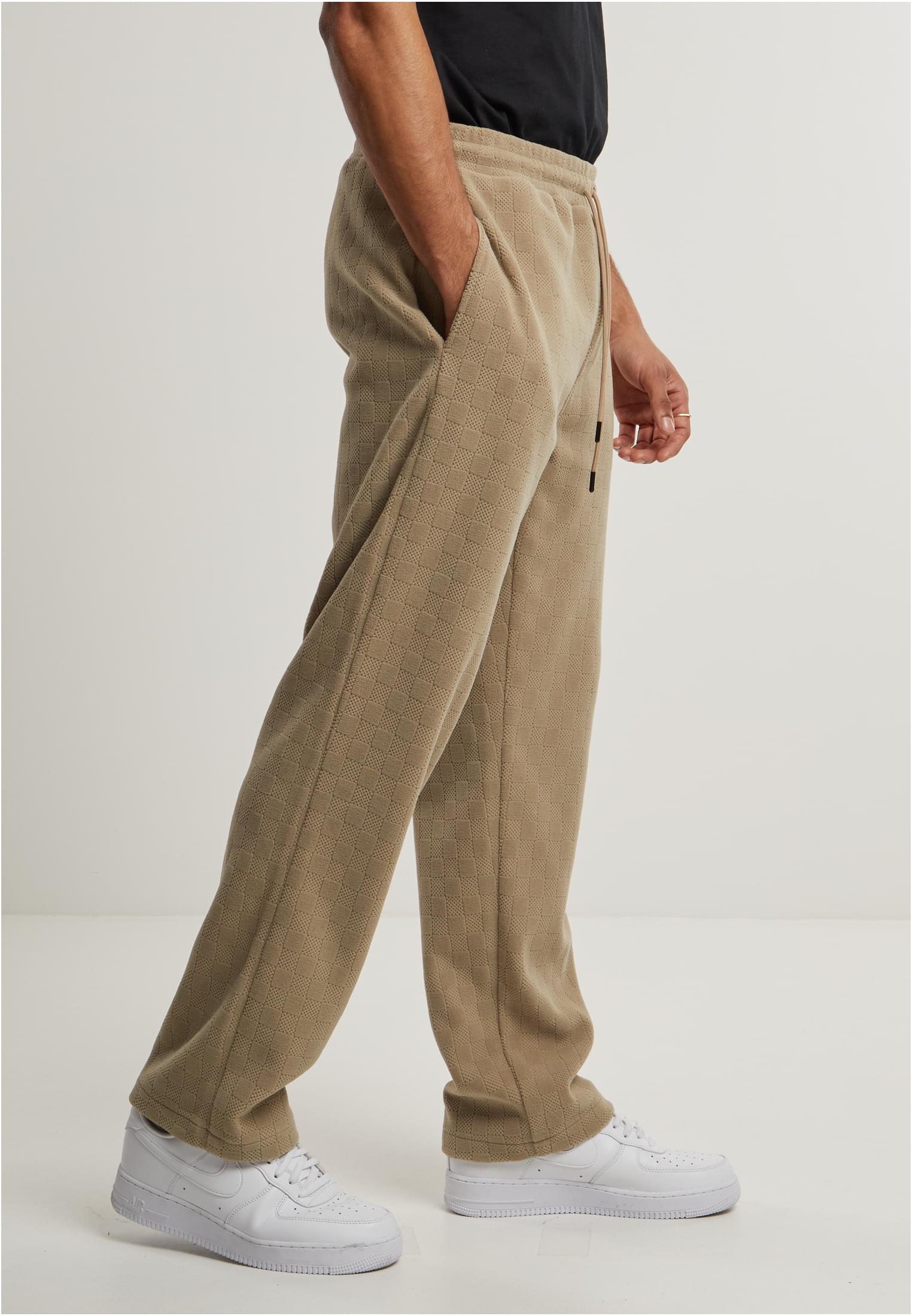 Jacquard Velvet Wide Sweatpants | unionbeige