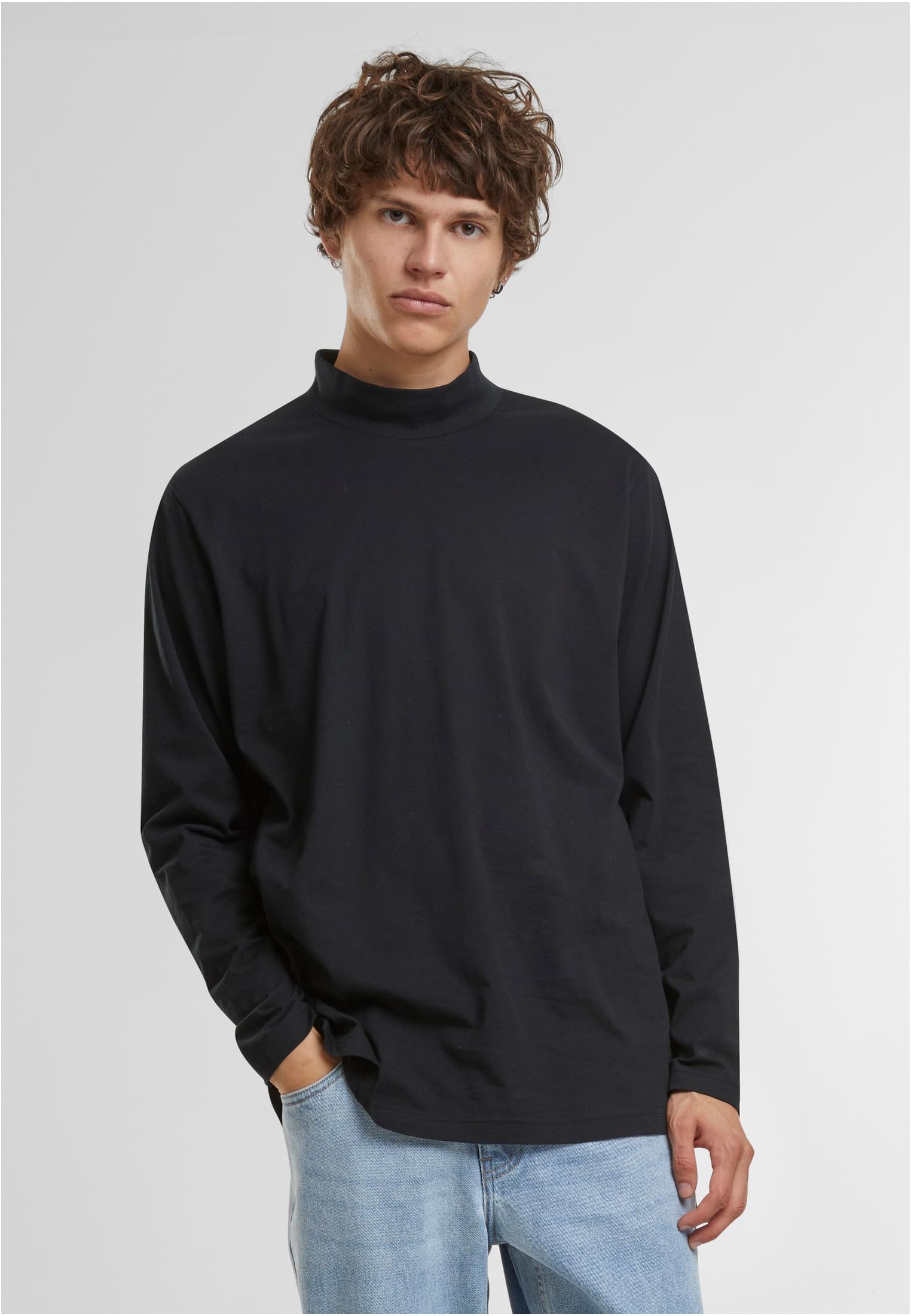 Mock Neck Longsleeve | black