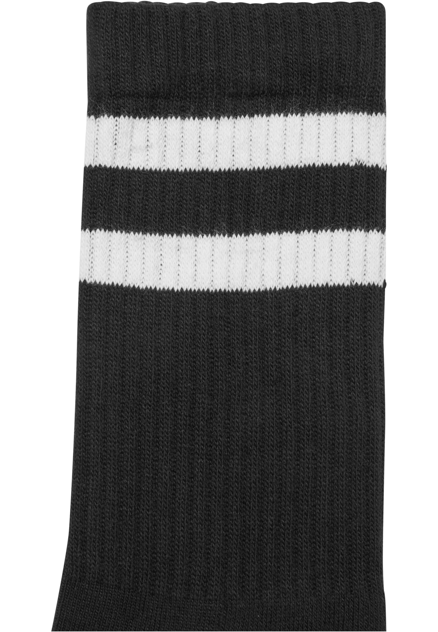 Double Stripe Socks 5-Pack | black/white