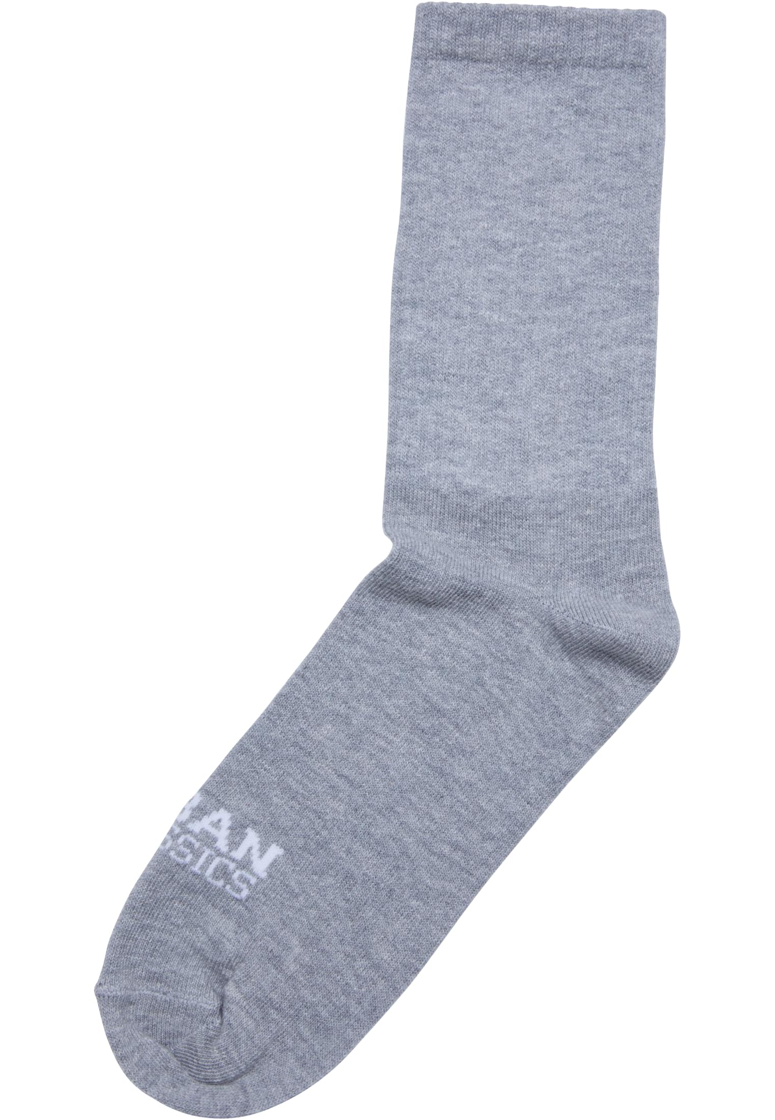 Simple Flat Knit Socks 3-Pack | heathergrey