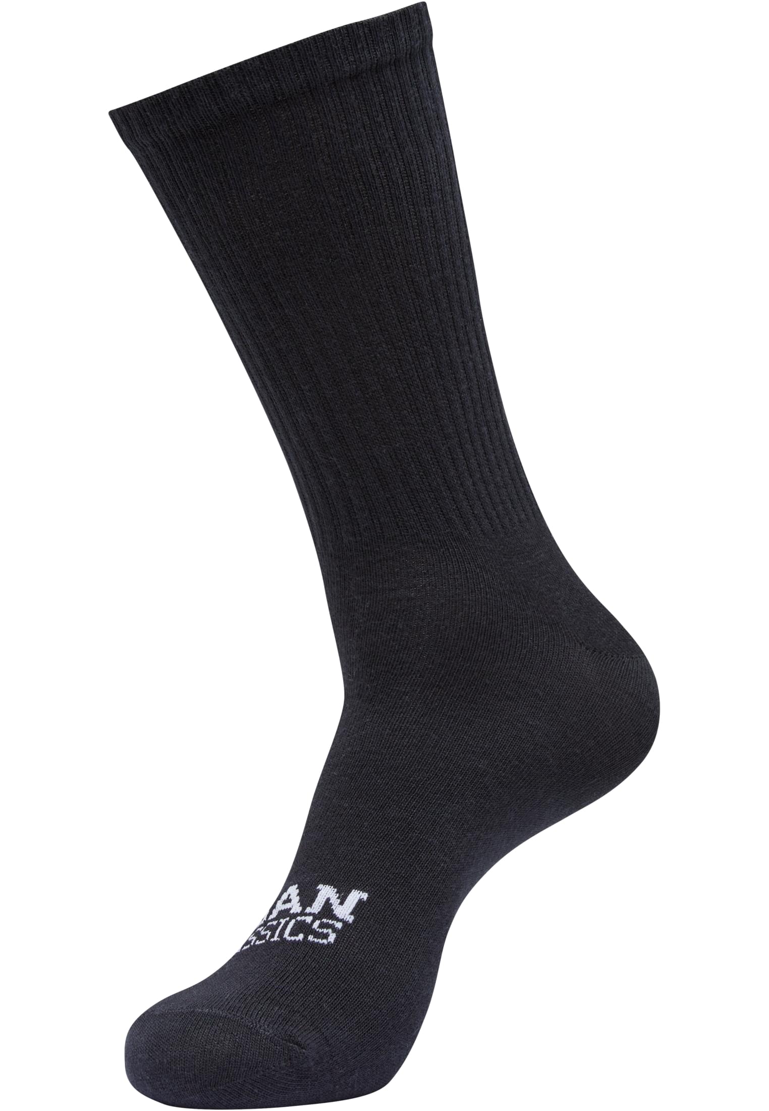 Simple Flat Knit Socks 3-Pack | white+black+heathergrey