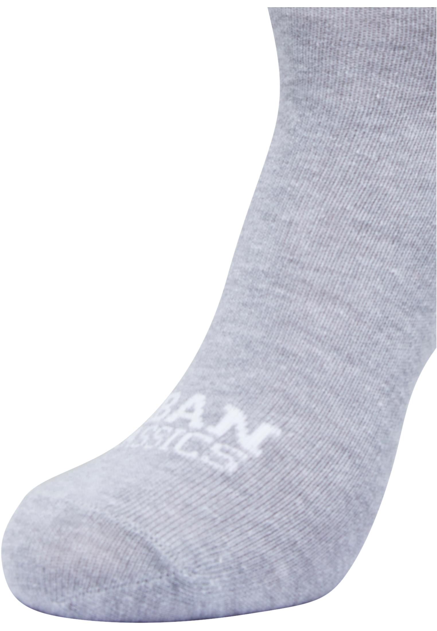 Simple Flat Knit Socks 3-Pack | heathergrey