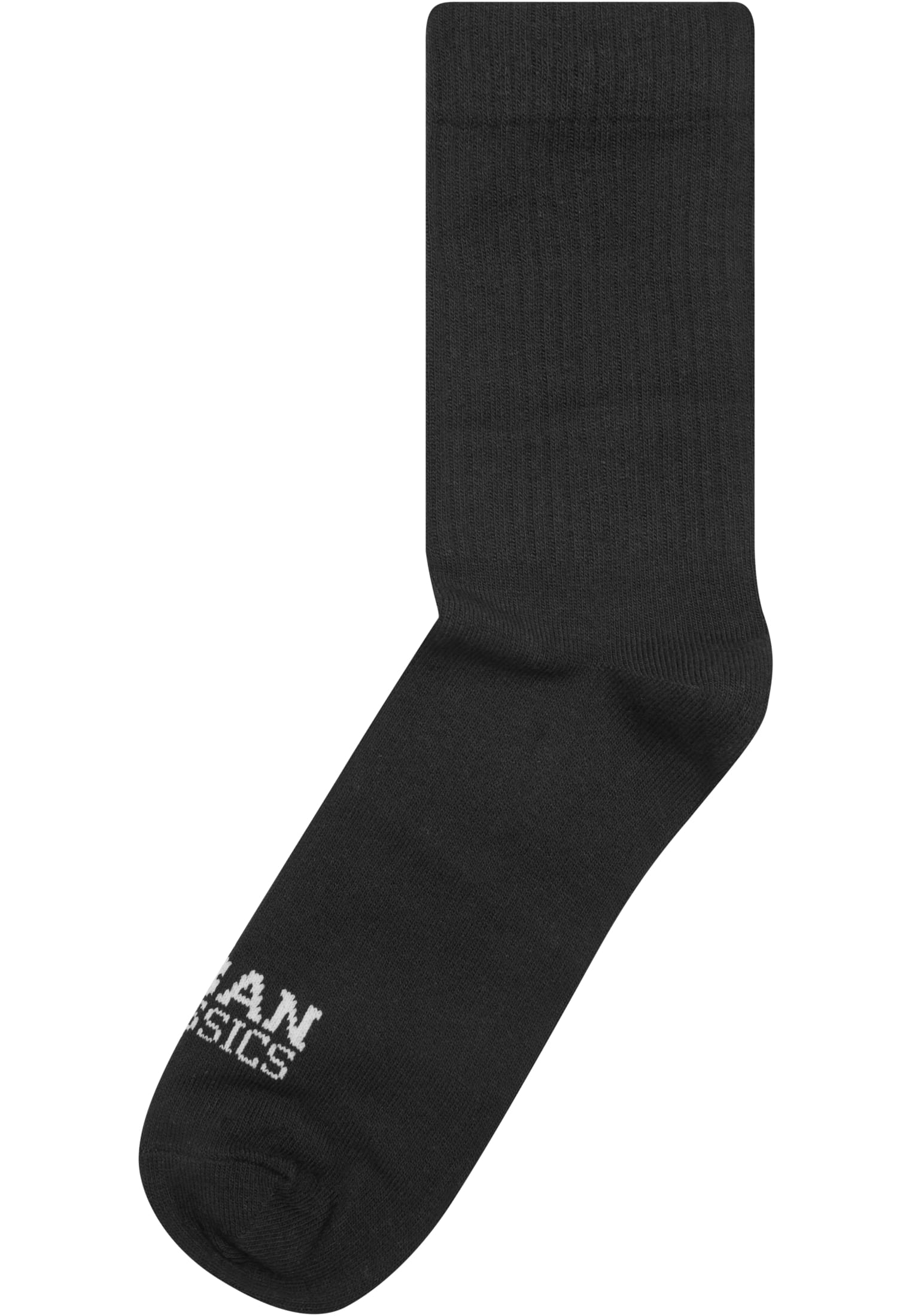 Simple Flat Knit Socks 3-Pack | black