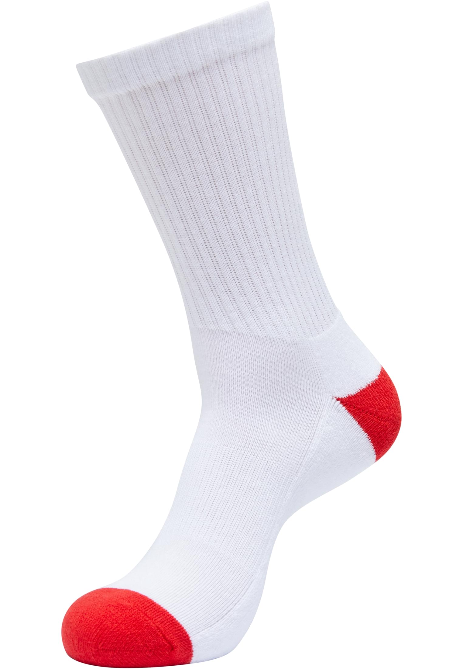 Colored Sport Socks 5-Pack | white/black+white/black+white/black+white/cityred+white/midnightnavy