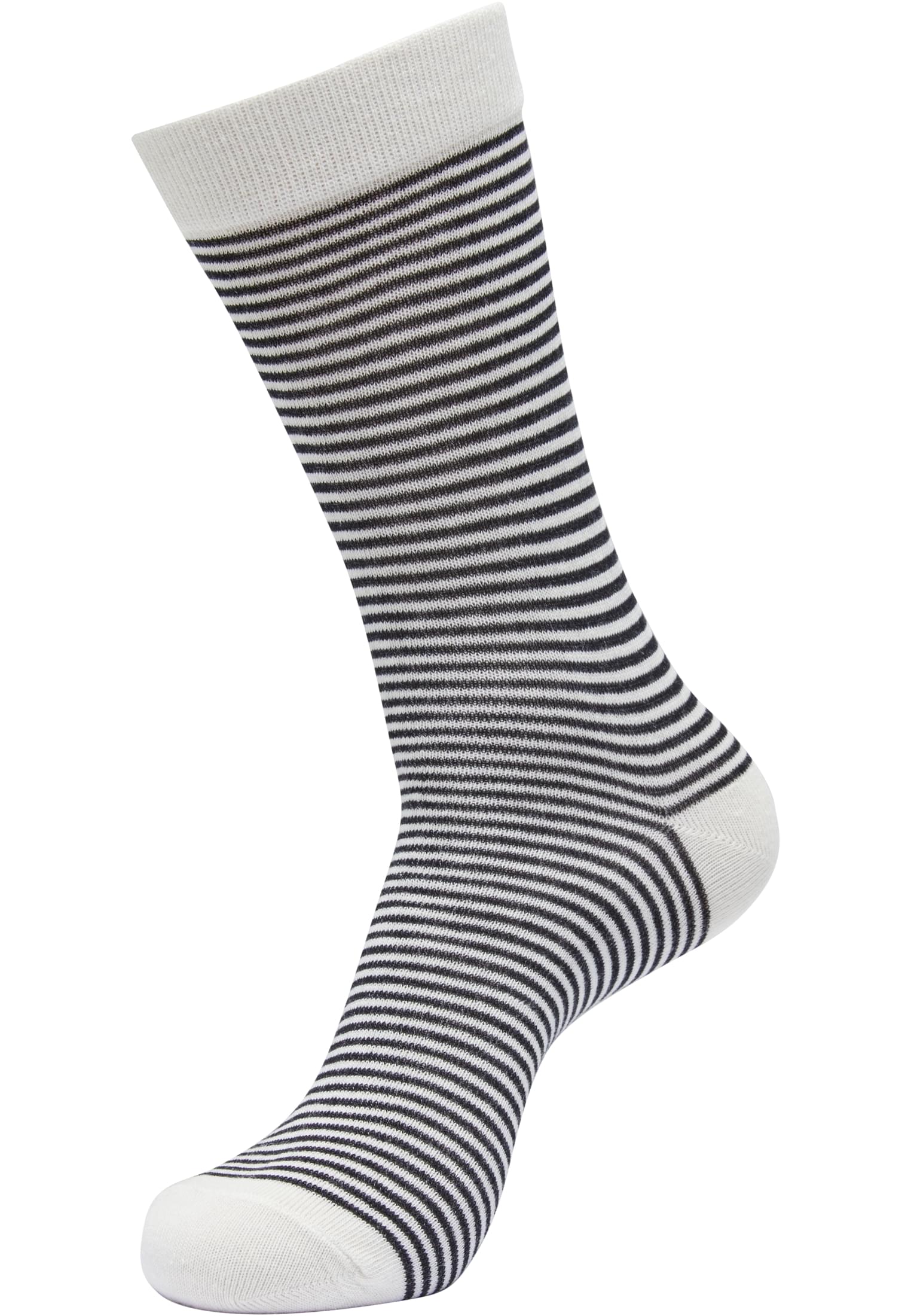 Fine Stripe Socks 5-Pack | whitesand/black