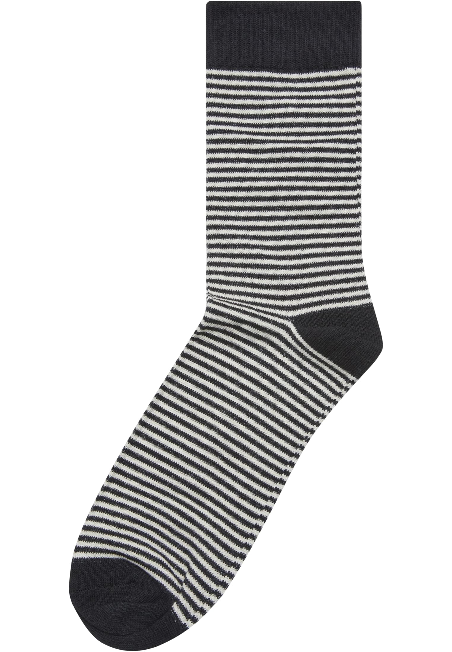 Fine Stripe Socks 5-Pack | black/whitesand