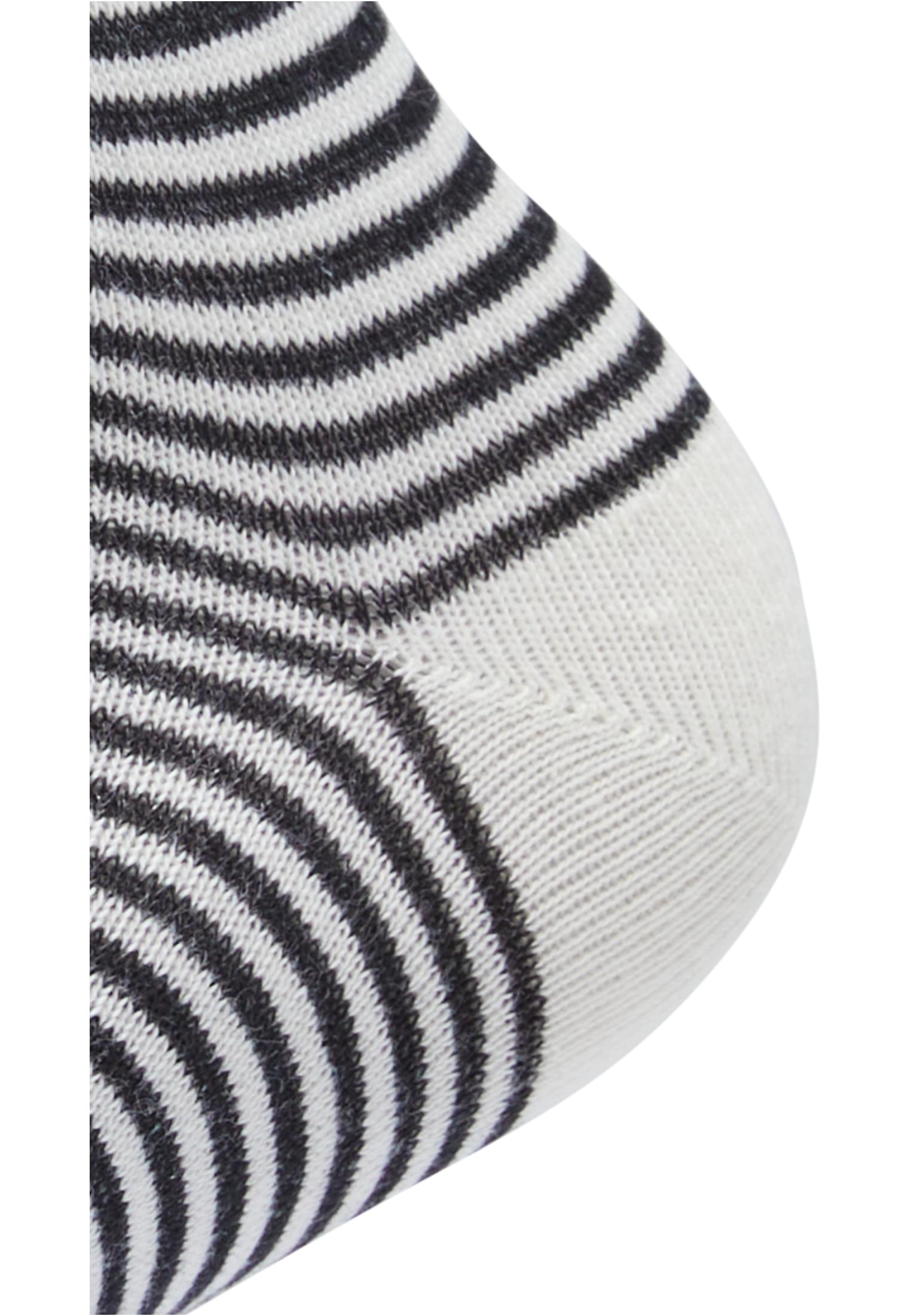 Fine Stripe Socks 5-Pack | whitesand/black