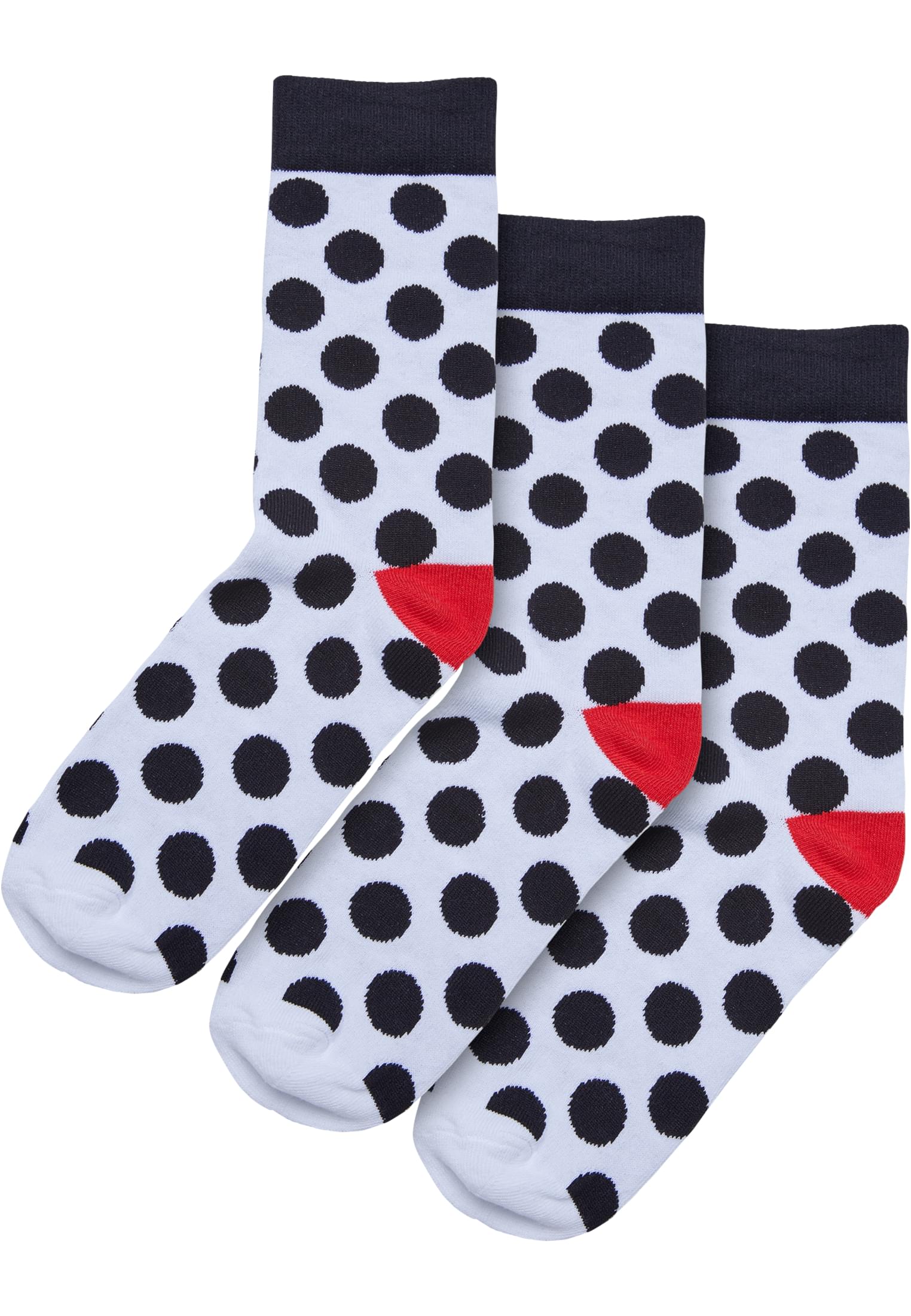 Basic Polka Dot Socks 3-Pack | white/black