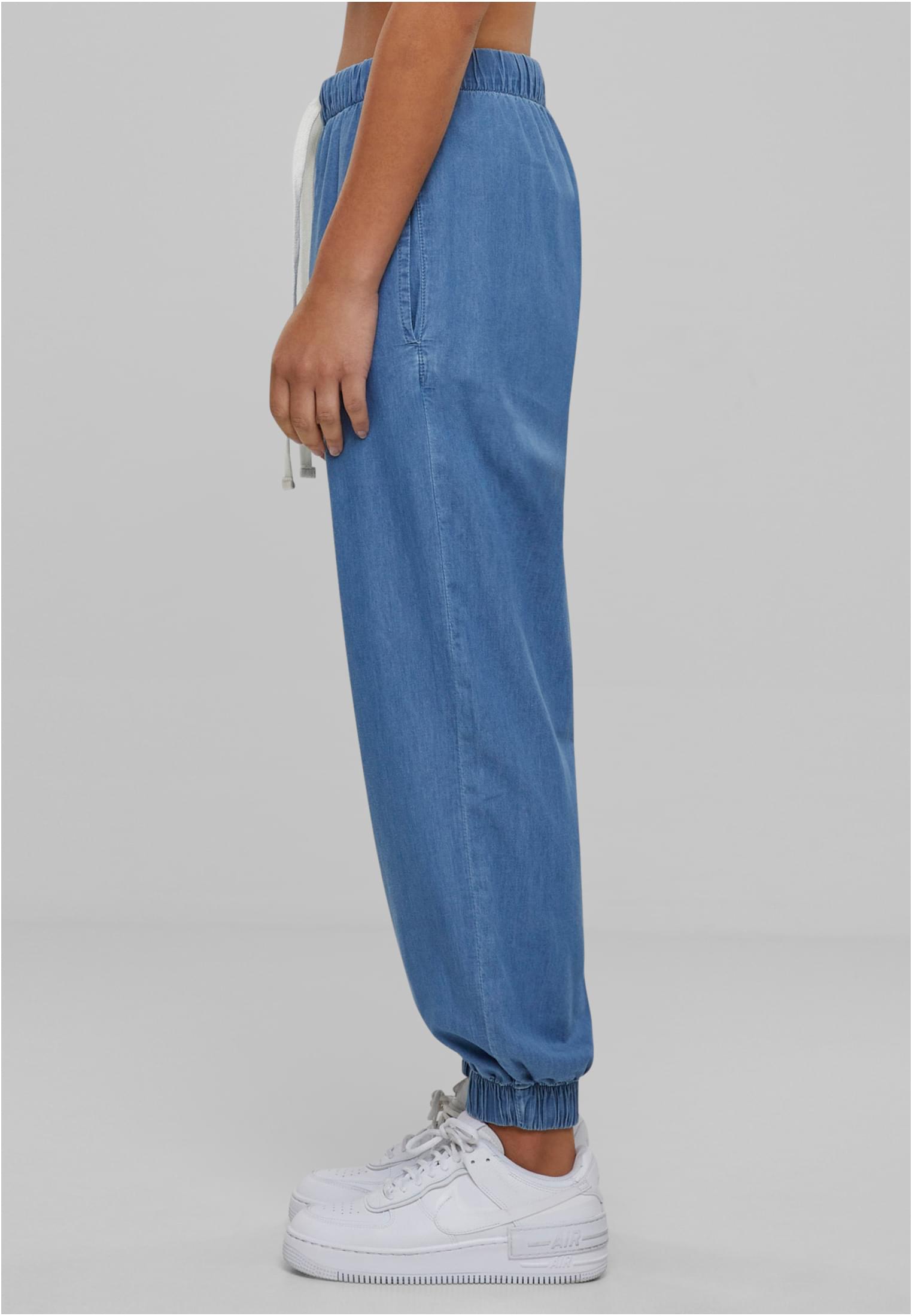 Ladies Light Denim Jogpants | skyblue washed