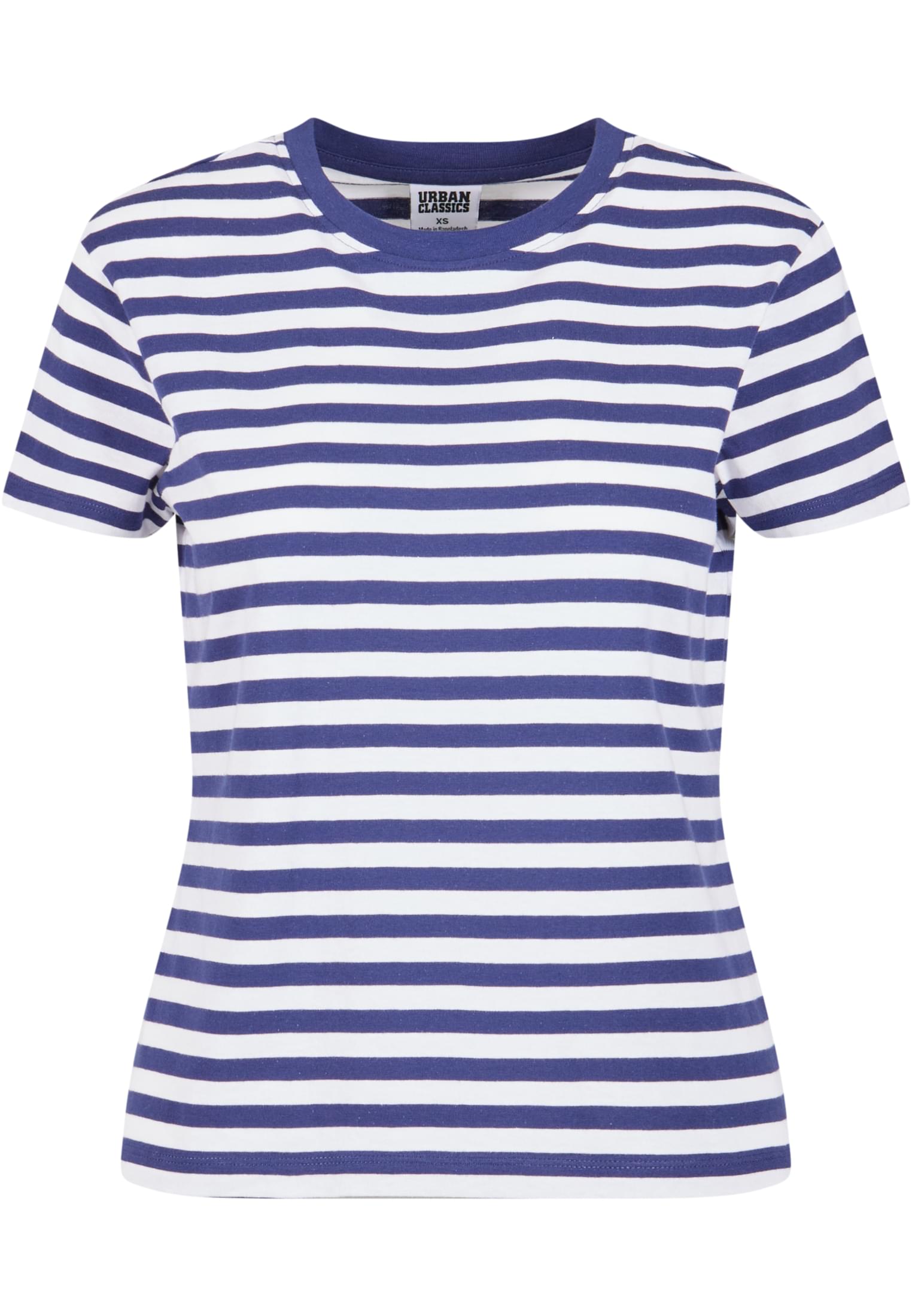 Ladies Regular Striped Tee | white/darkblue