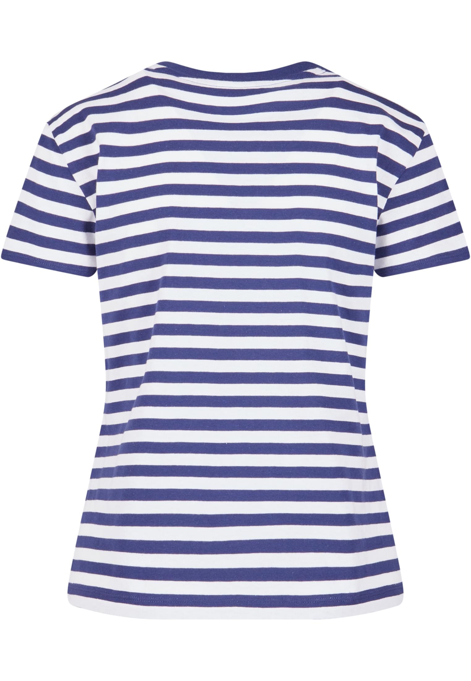 Ladies Regular Striped Tee | white/darkblue