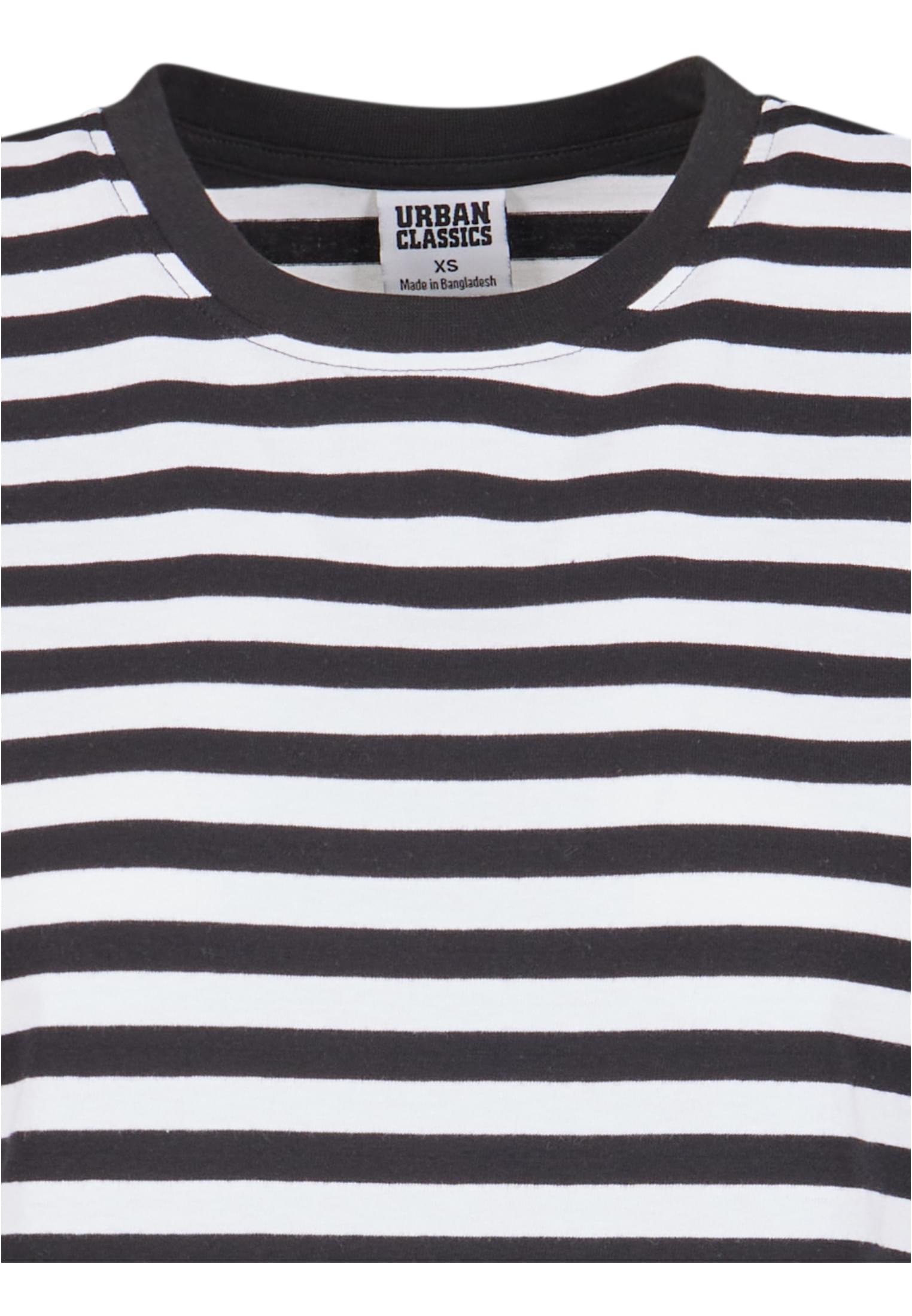 Ladies Regular Striped Tee | white/black