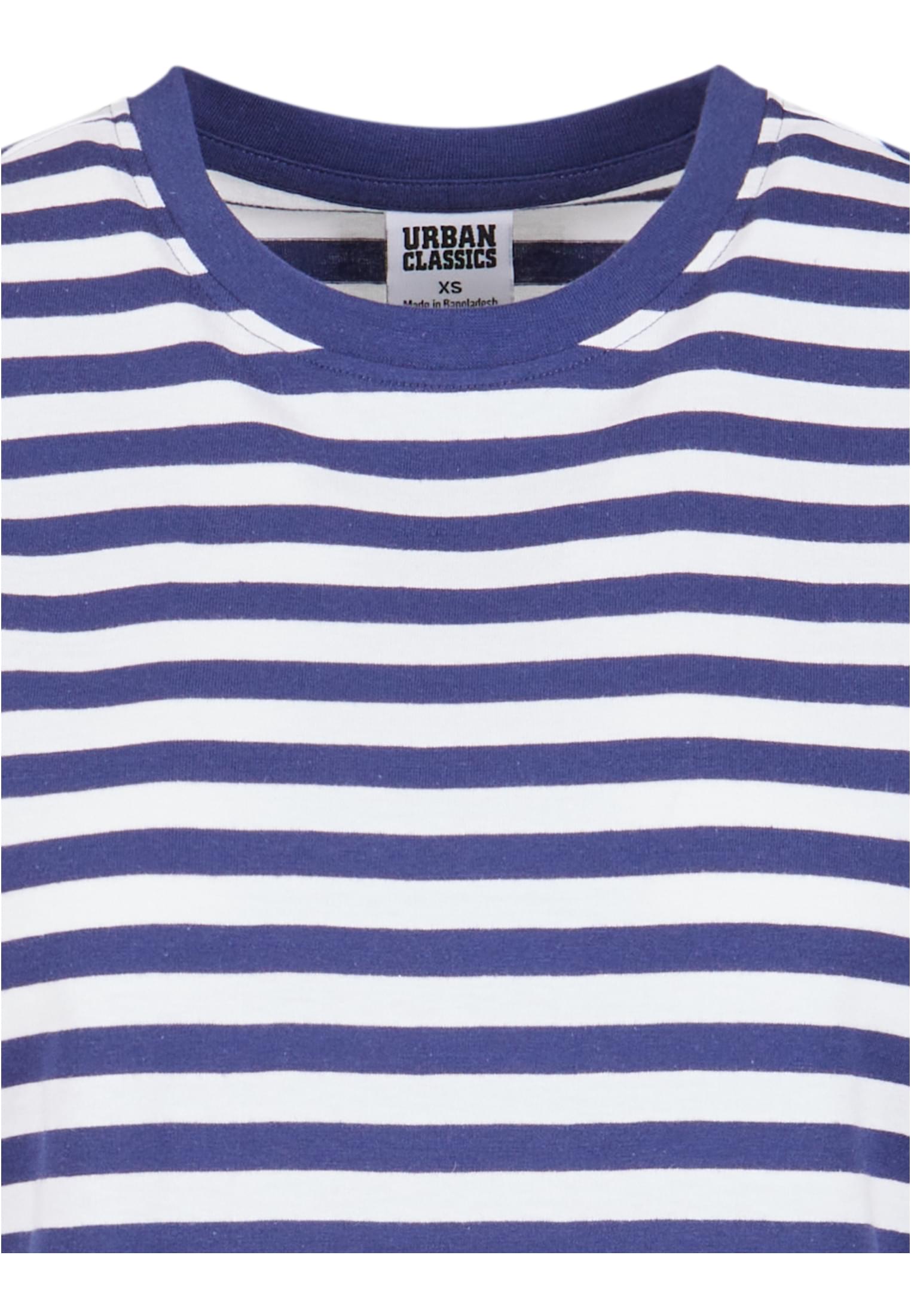 Ladies Regular Striped Tee | white/darkblue