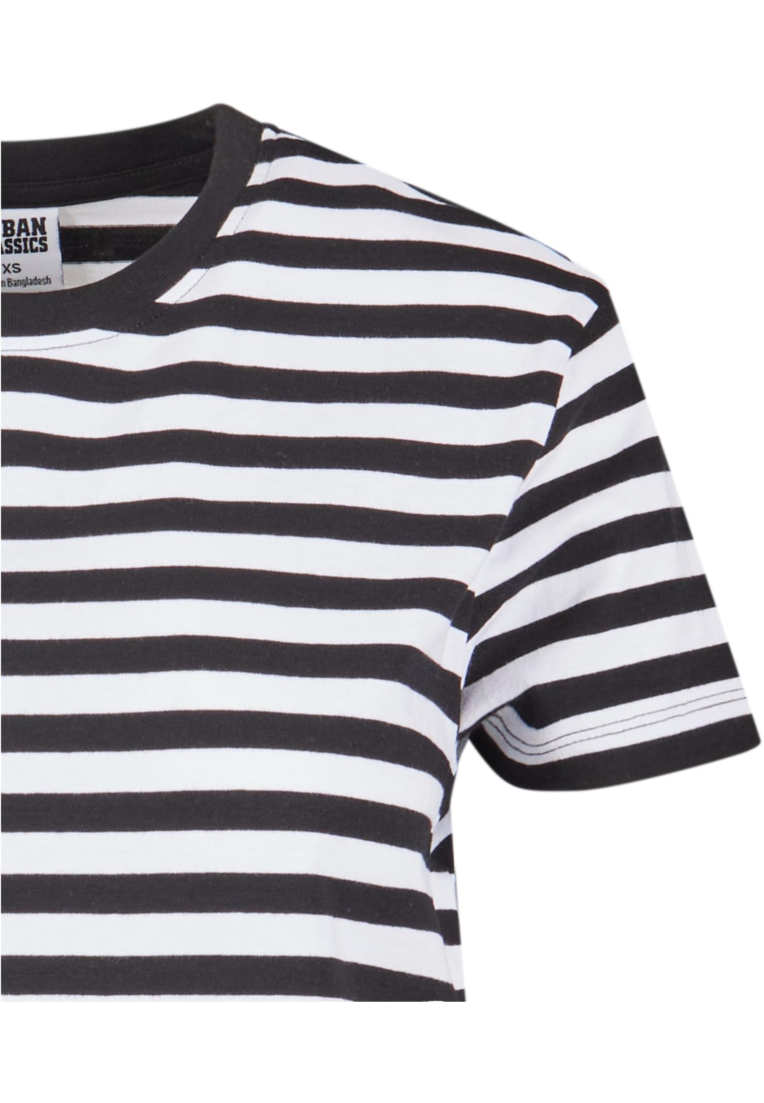 Ladies Regular Striped Tee | white/black