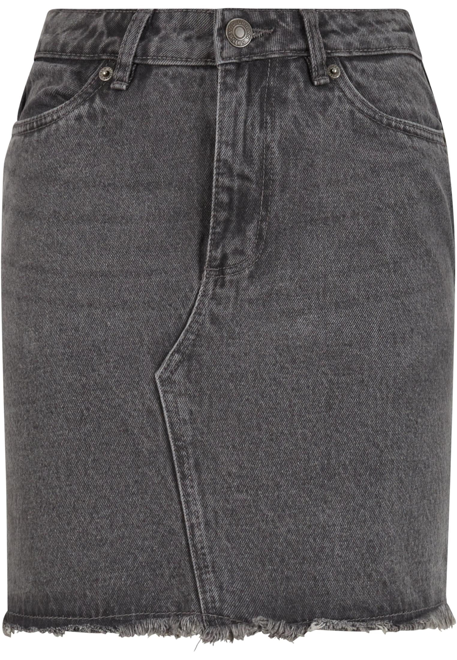 Ladies Heavy Mini Denim Skirt | new grey washed