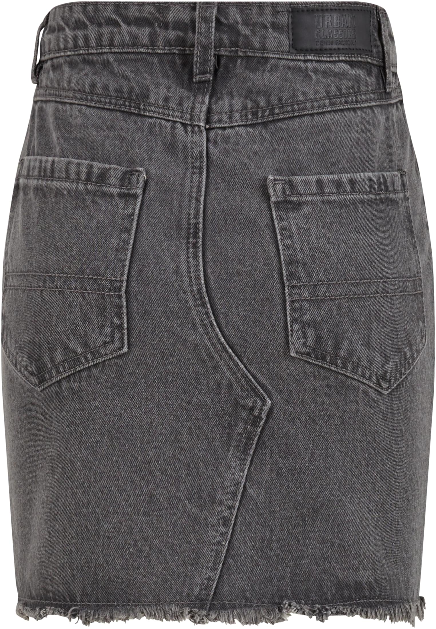 Ladies Heavy Mini Denim Skirt | new grey washed