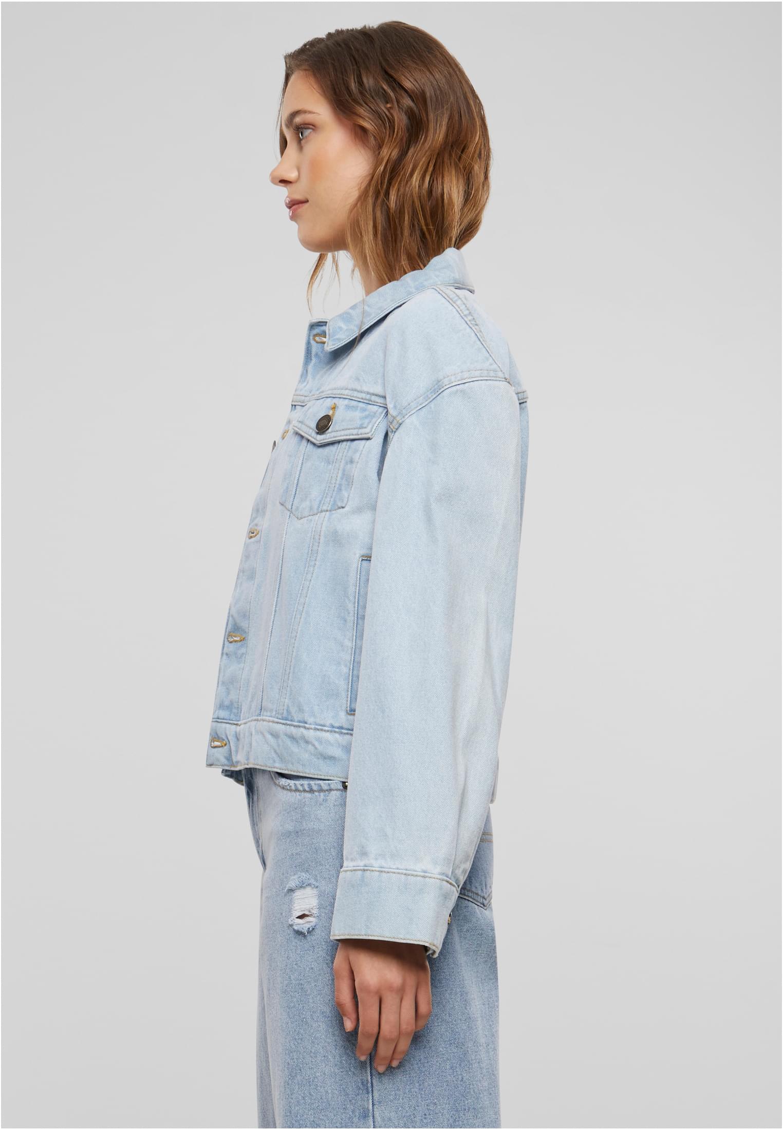 Ladies 80‘s Oversized Denim Jacket | new light blue washed