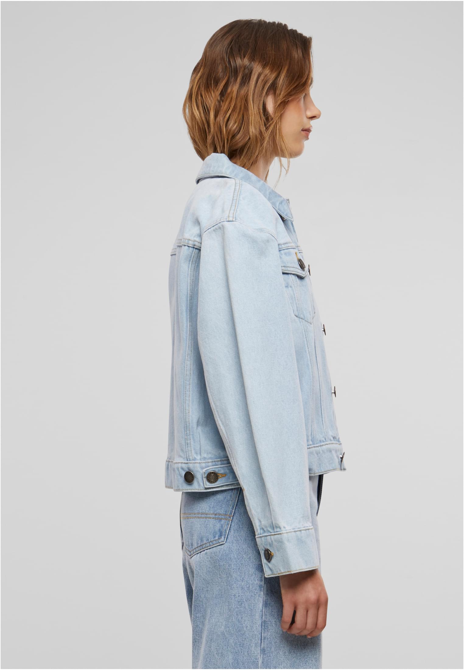 Ladies 80‘s Oversized Denim Jacket | new light blue washed