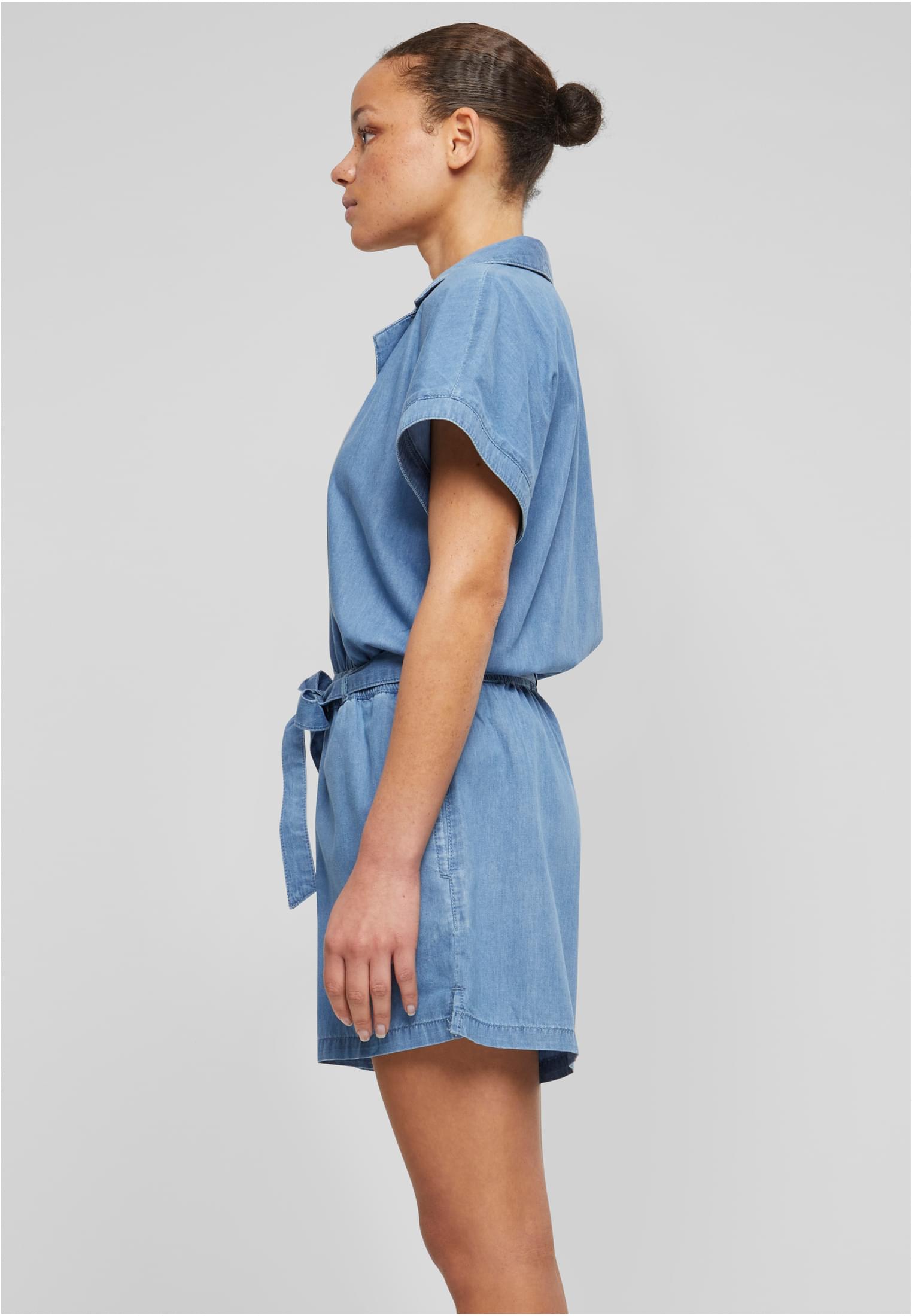 Ladies Light Denim Resort Jumpsuit | skyblue washed