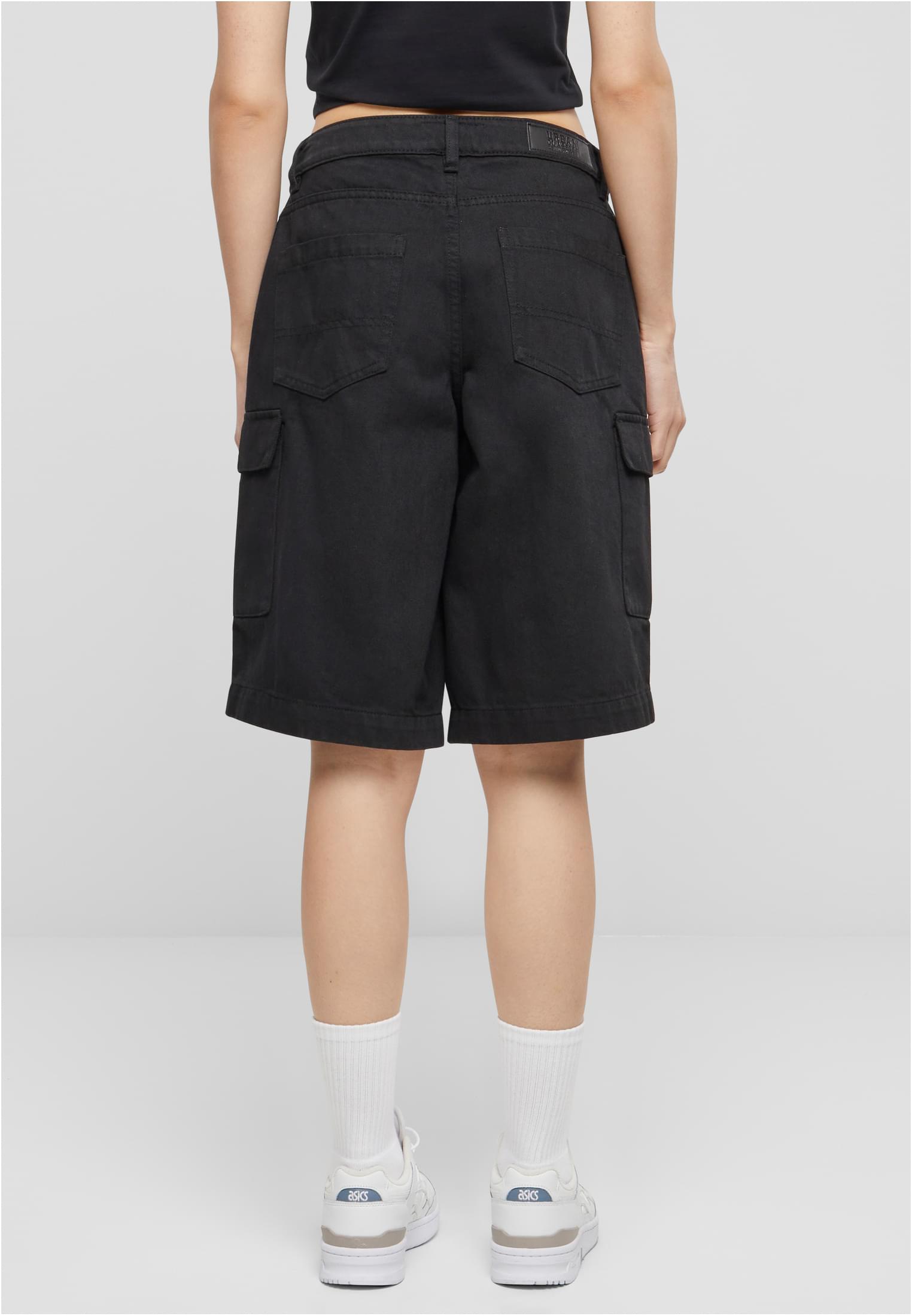 Ladies Cotton Cargo Bermuda | black