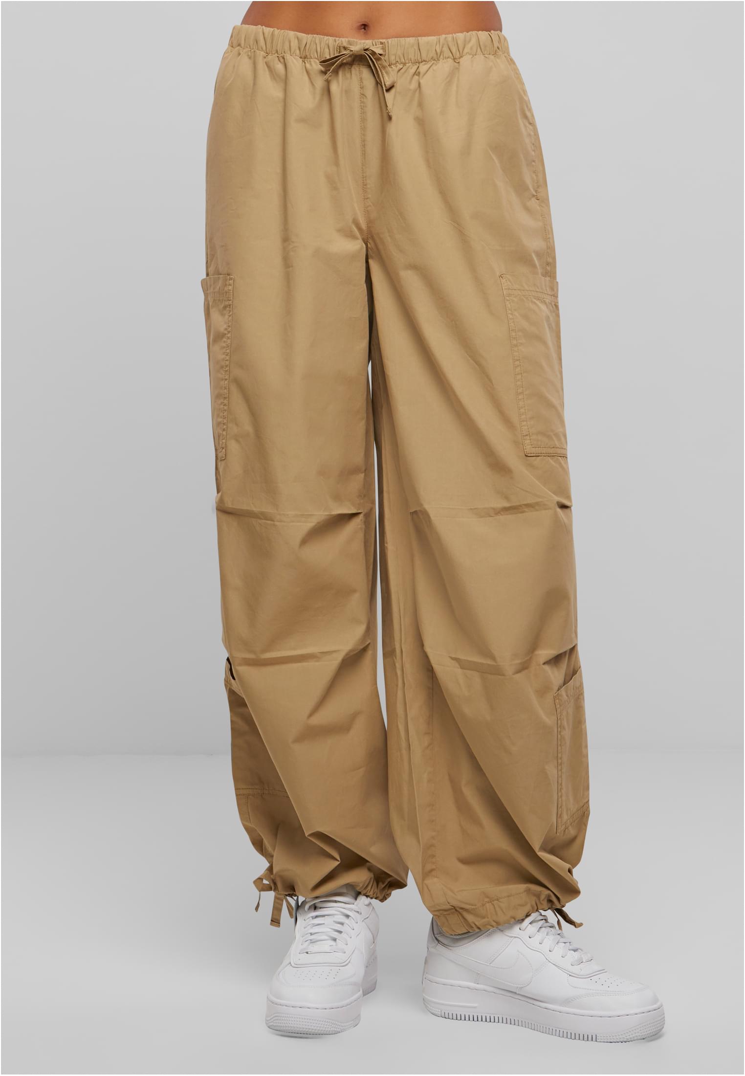 Ladies Cotton Cargo Parashute Pants | unionbeige