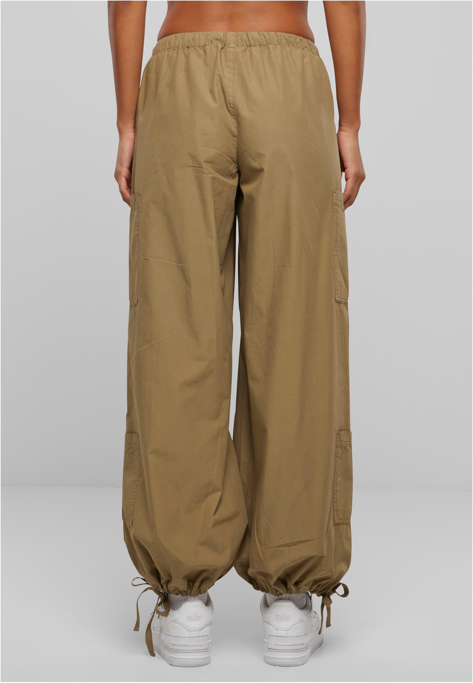 Ladies Cotton Cargo Parashute Pants | khaki