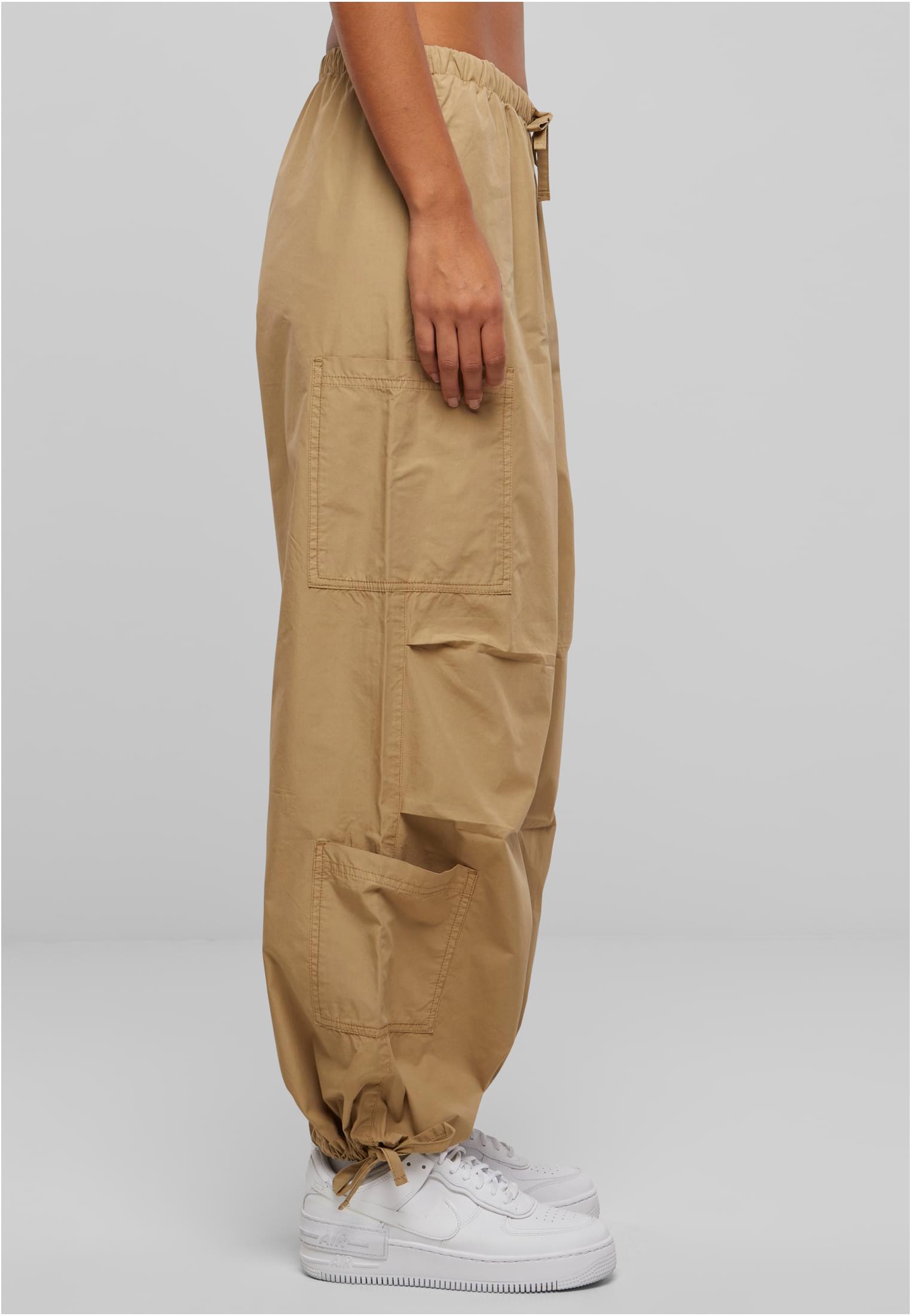 Ladies Cotton Cargo Parashute Pants | unionbeige