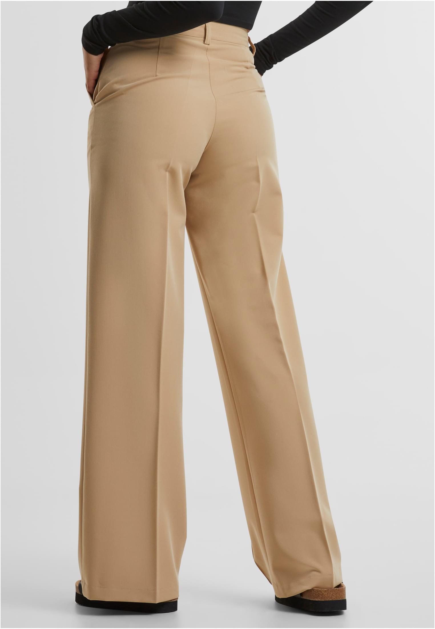 Ladies Wide Pleated Pants | unionbeige