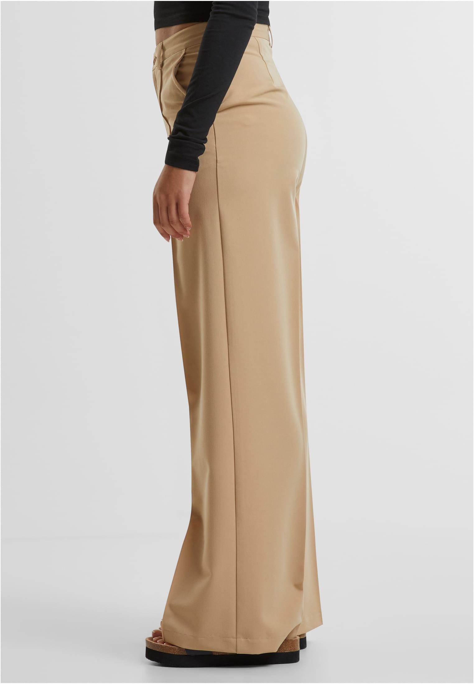 Ladies Wide Pleated Pants | unionbeige