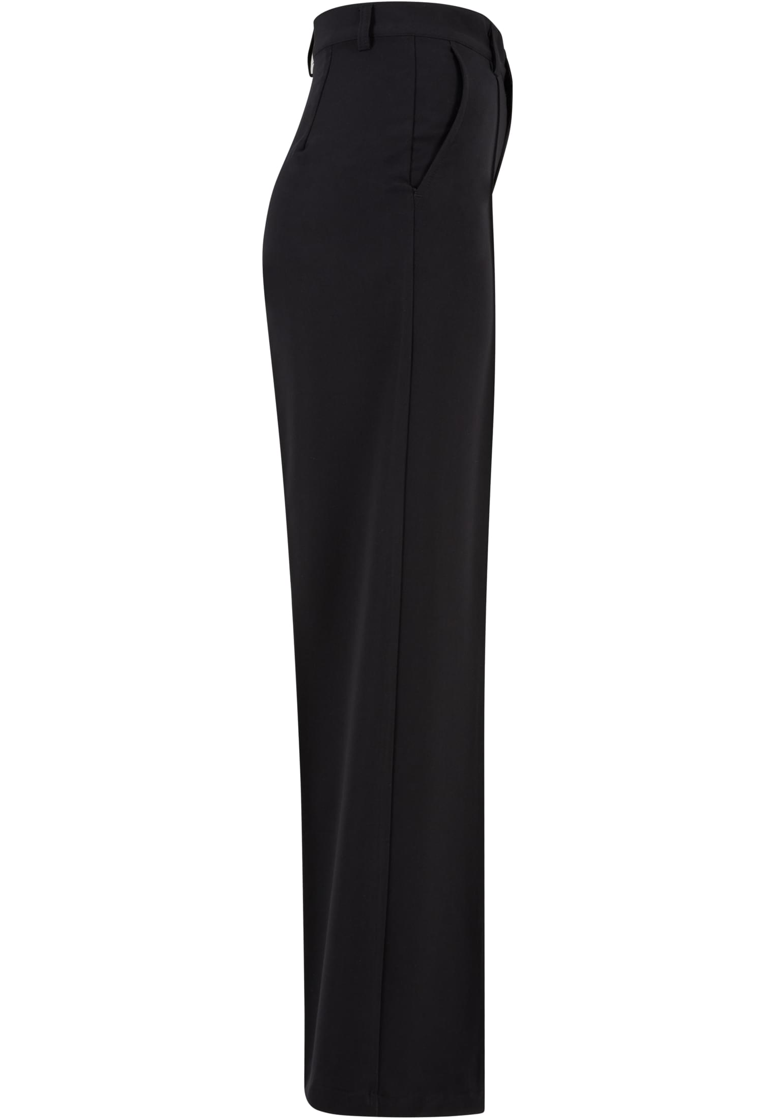 Ladies Wide Pleated Pants | black