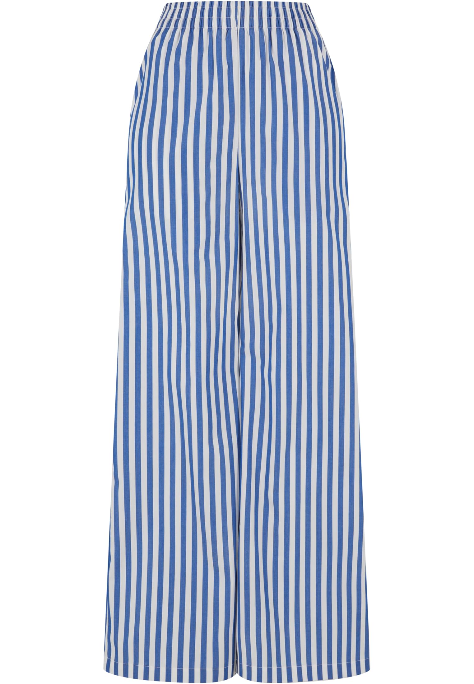 Ladies Striped Loose Pants | white/blue