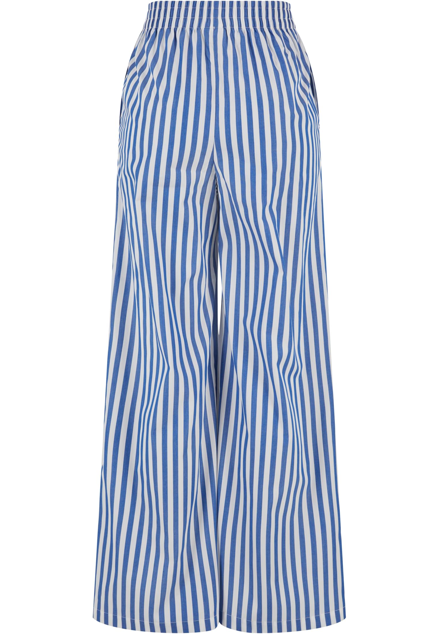 Ladies Striped Loose Pants | white/blue