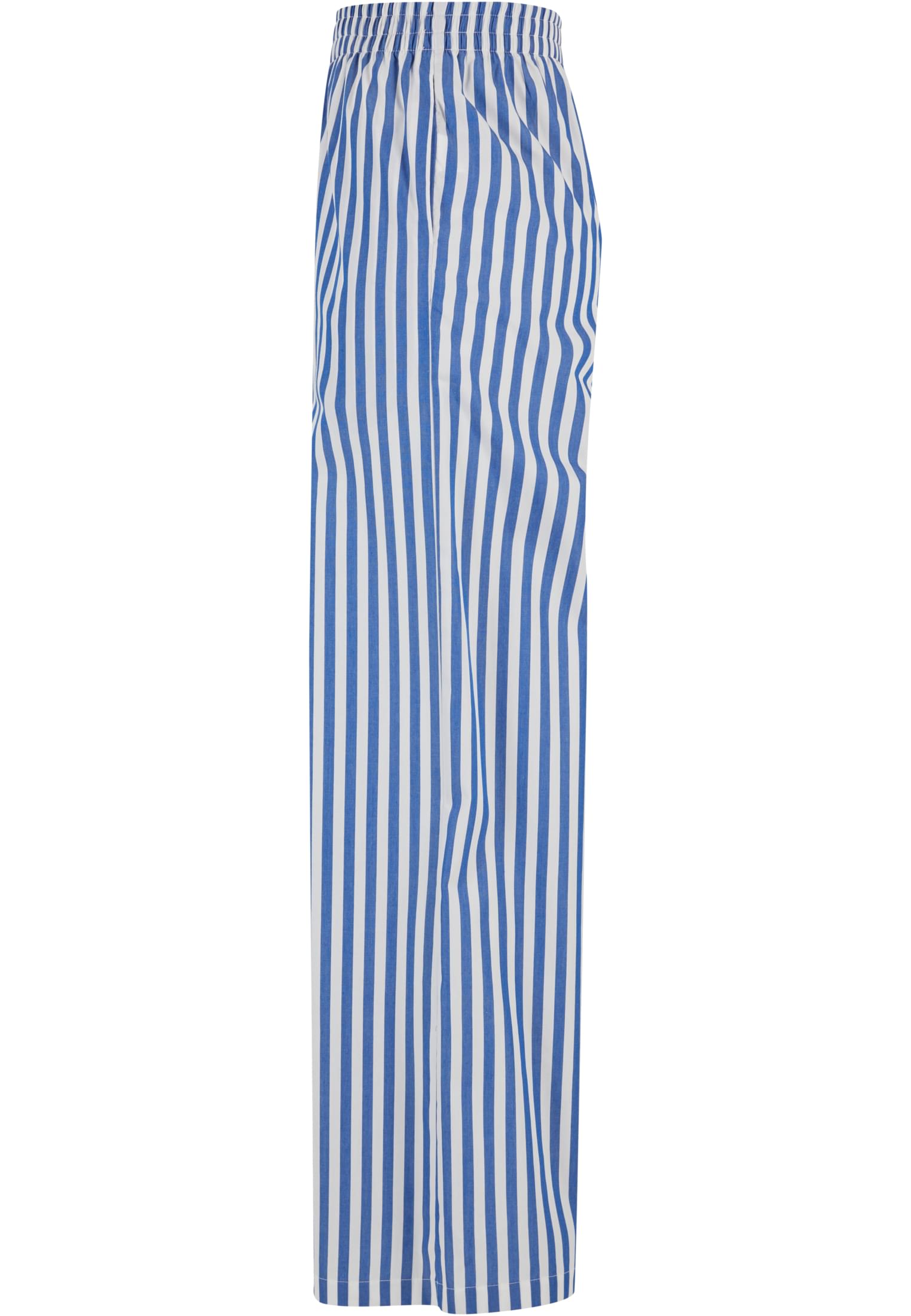 Ladies Striped Loose Pants | white/blue