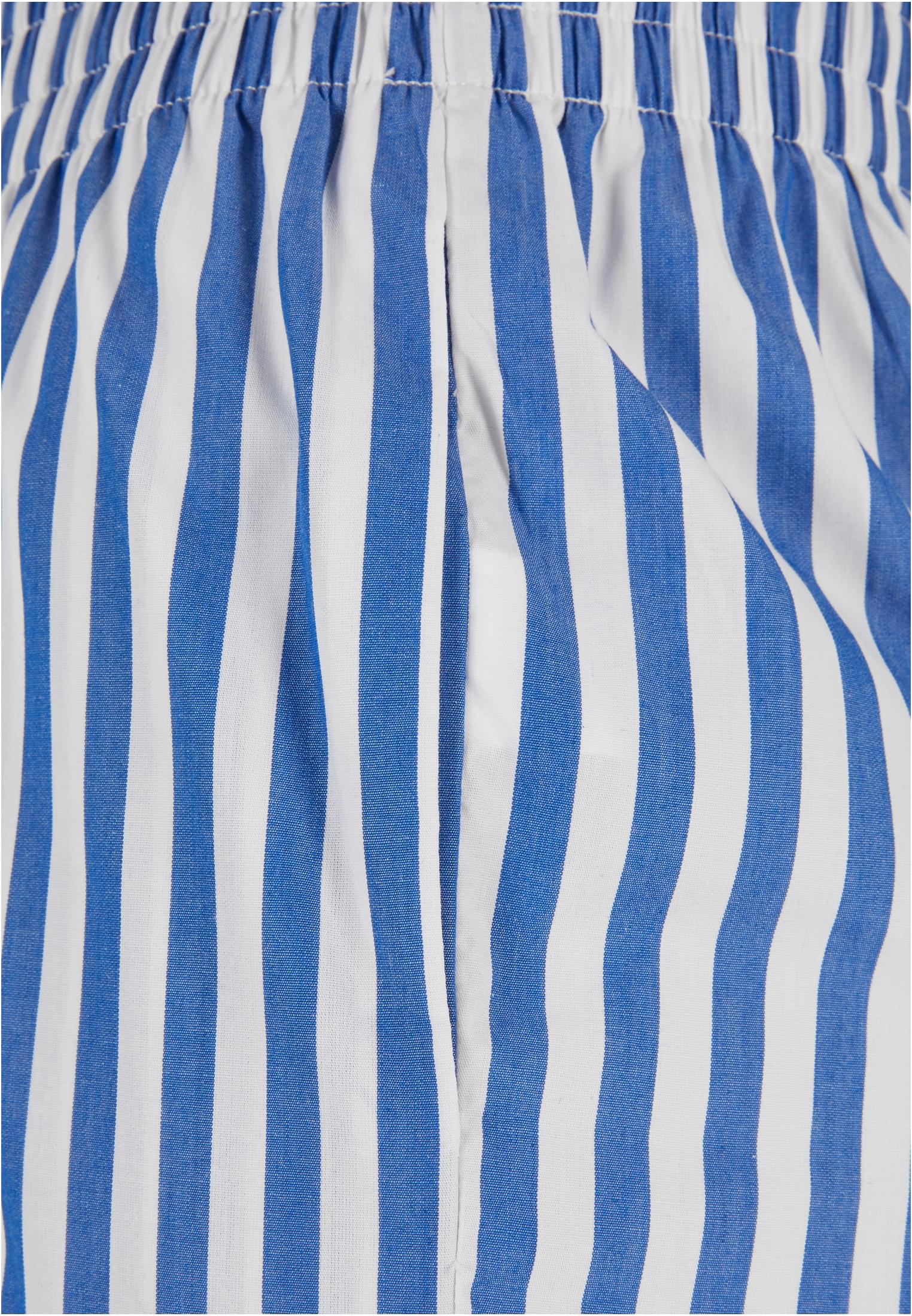 Ladies Striped Loose Pants | white/blue