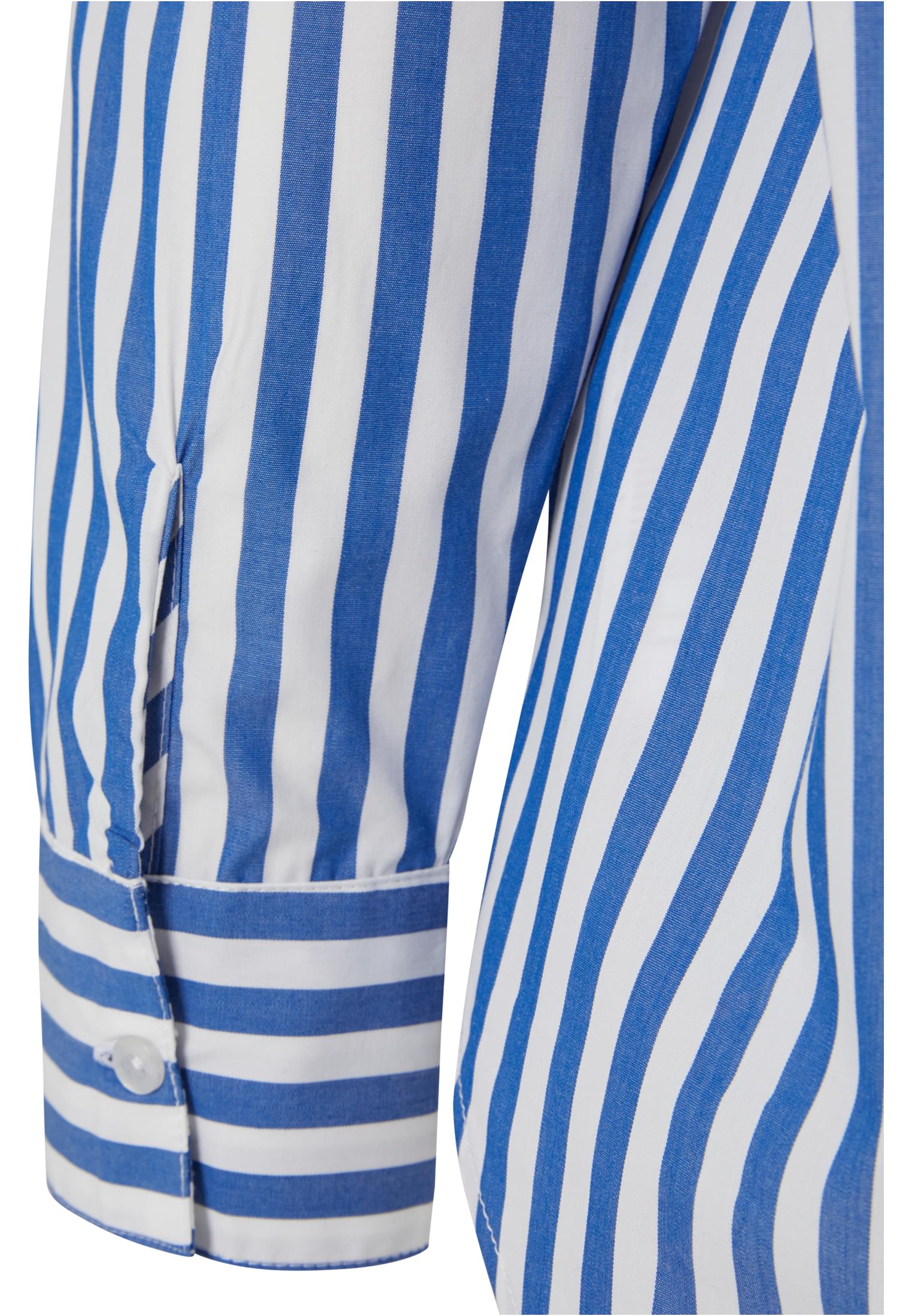 Ladies Striped Relaxed Shirt | white/blue