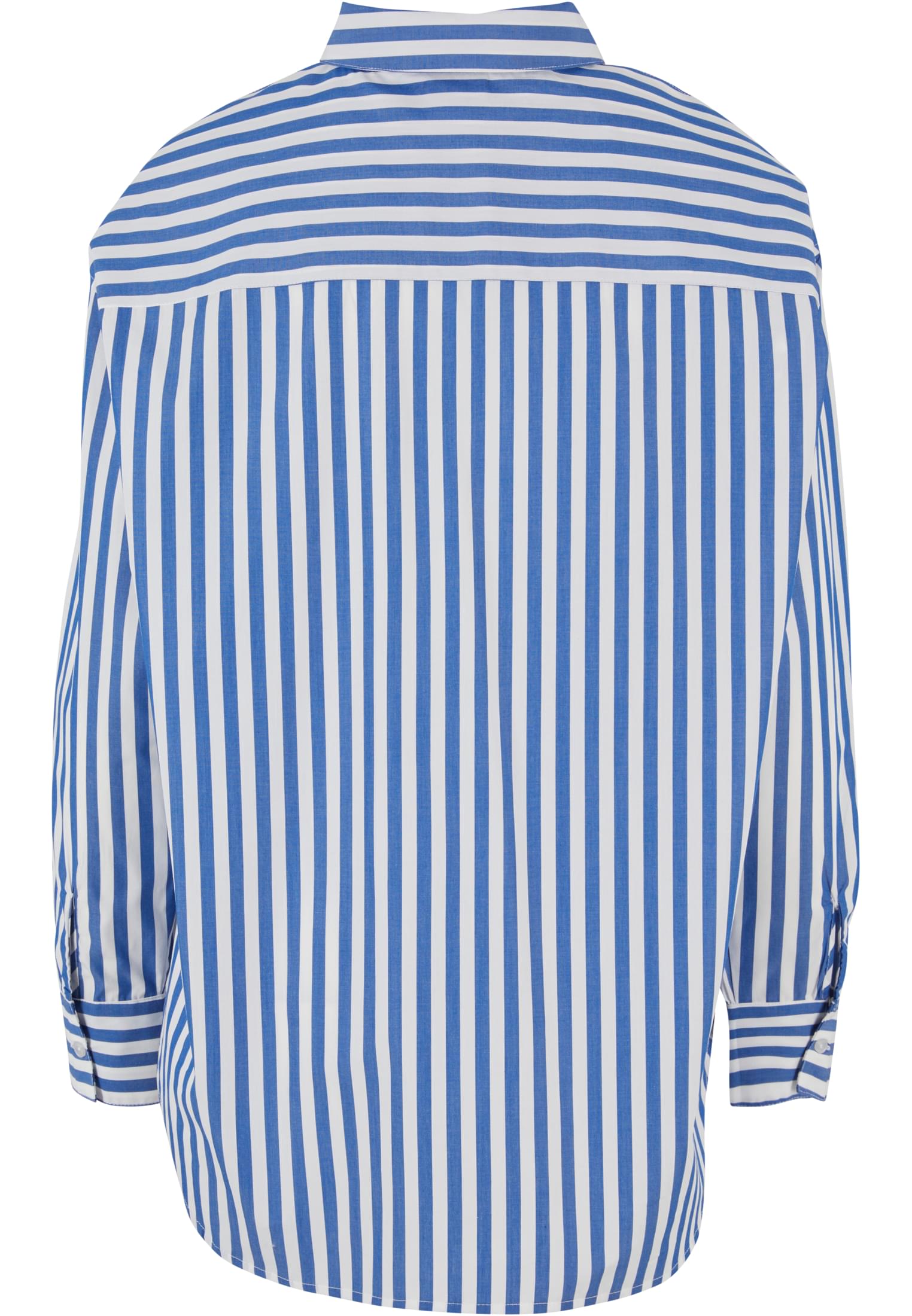 Ladies Striped Relaxed Shirt | white/blue