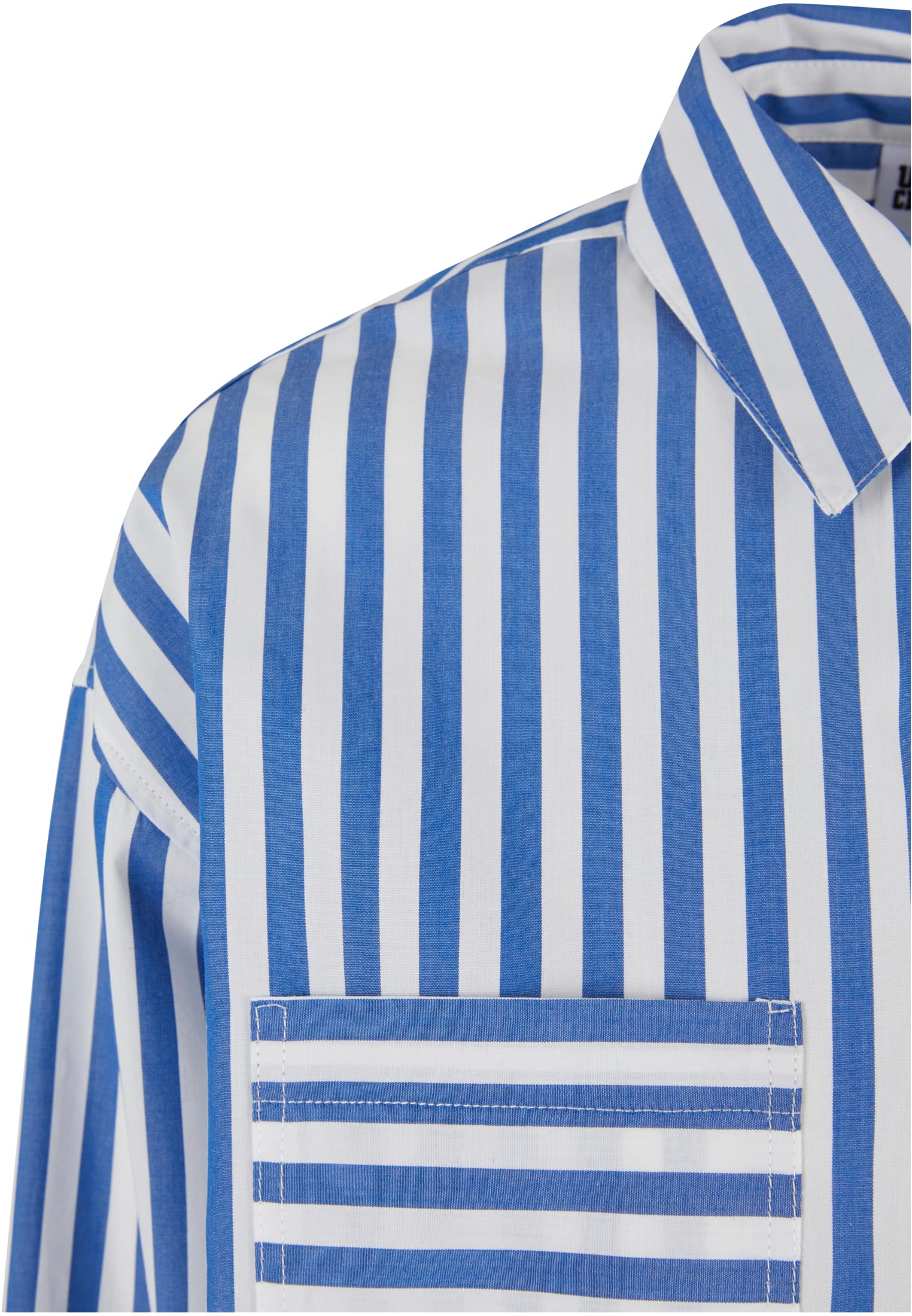 Ladies Striped Relaxed Shirt | white/blue